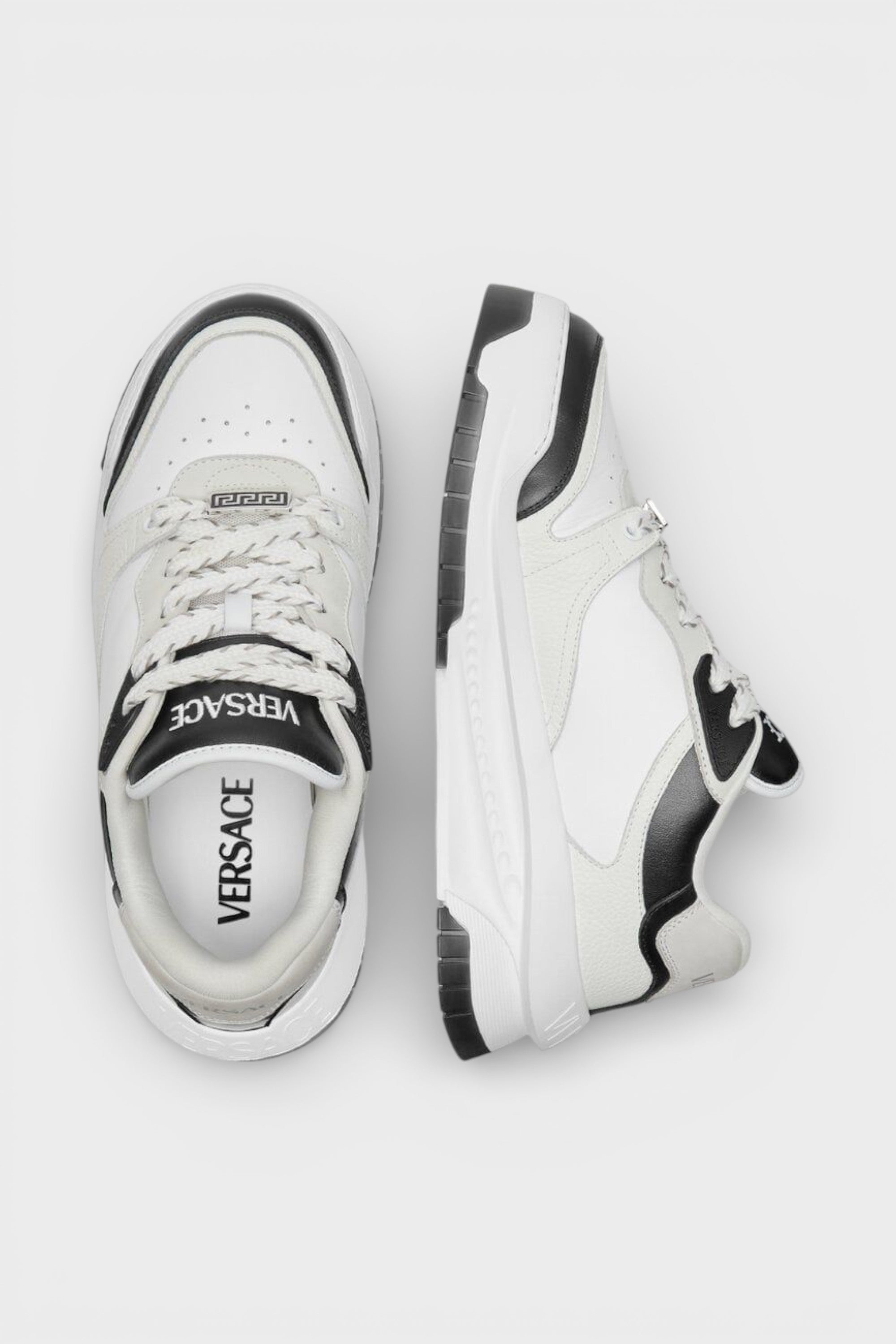 Versace Greca Odissea Sneaker White Black Palladium
