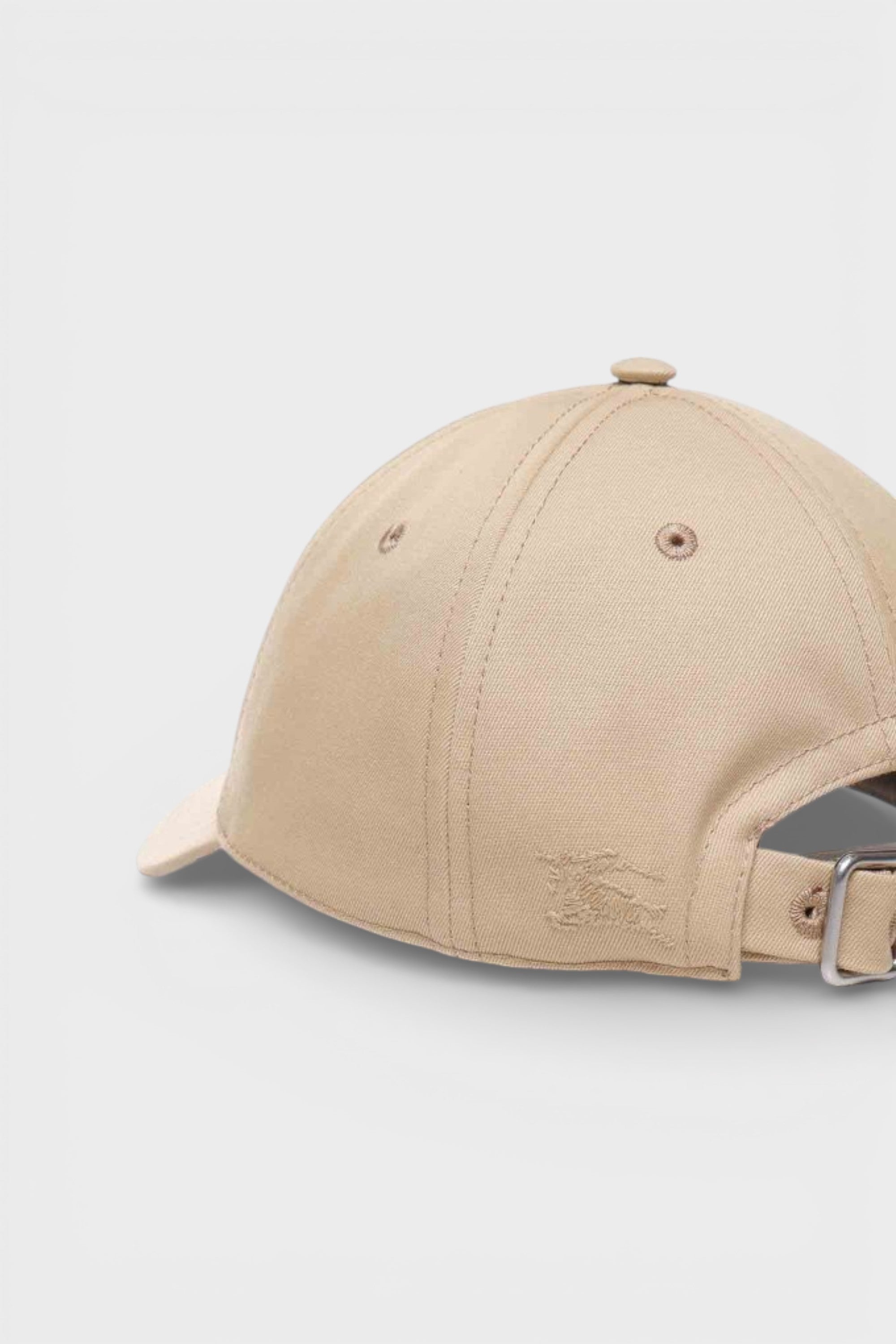 Burberry Cotton Blend Baseball Cap Beige