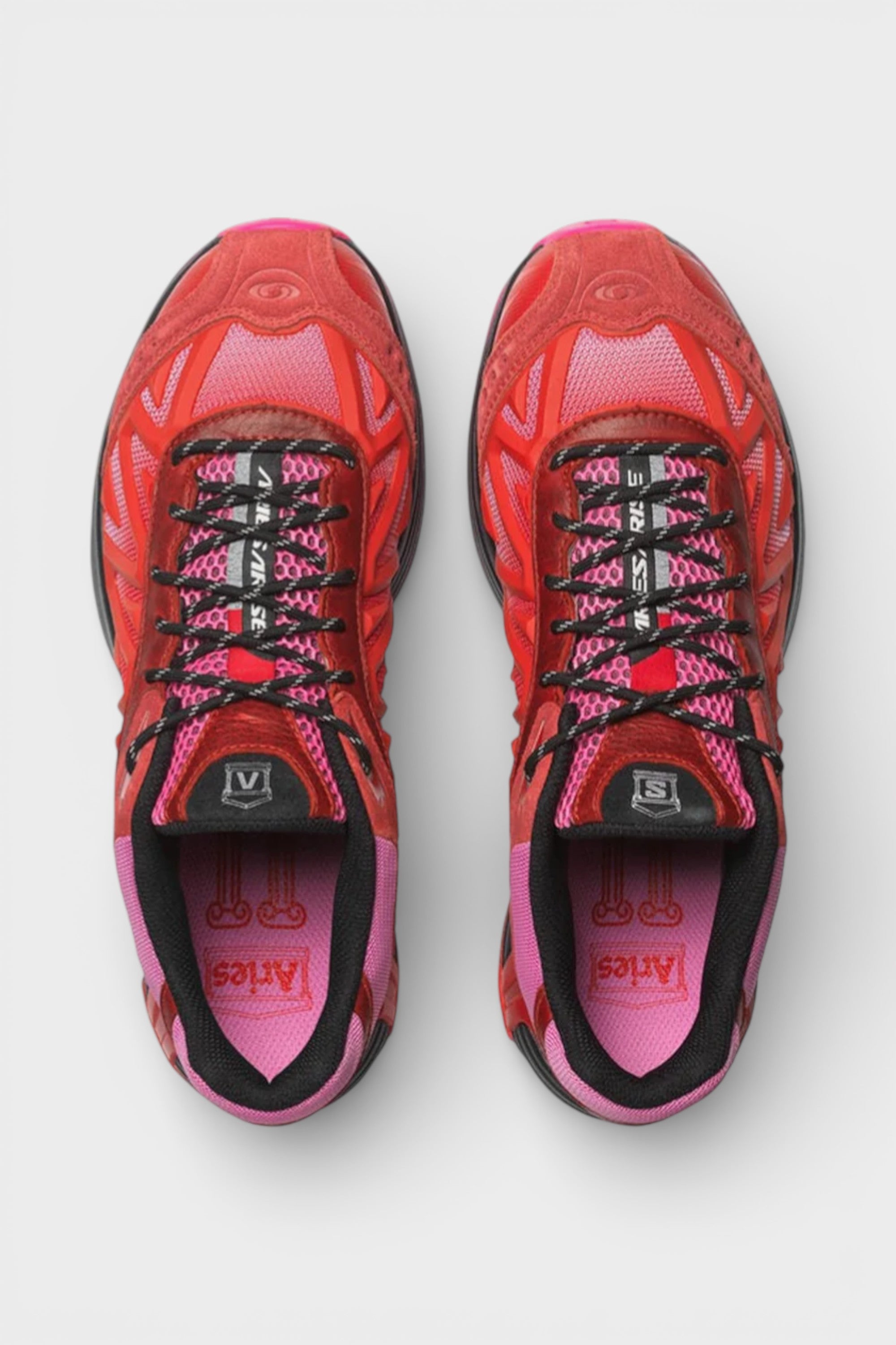 Salomon x Aries XT Whisper Fiery Red/Fuchsia Pink/Black