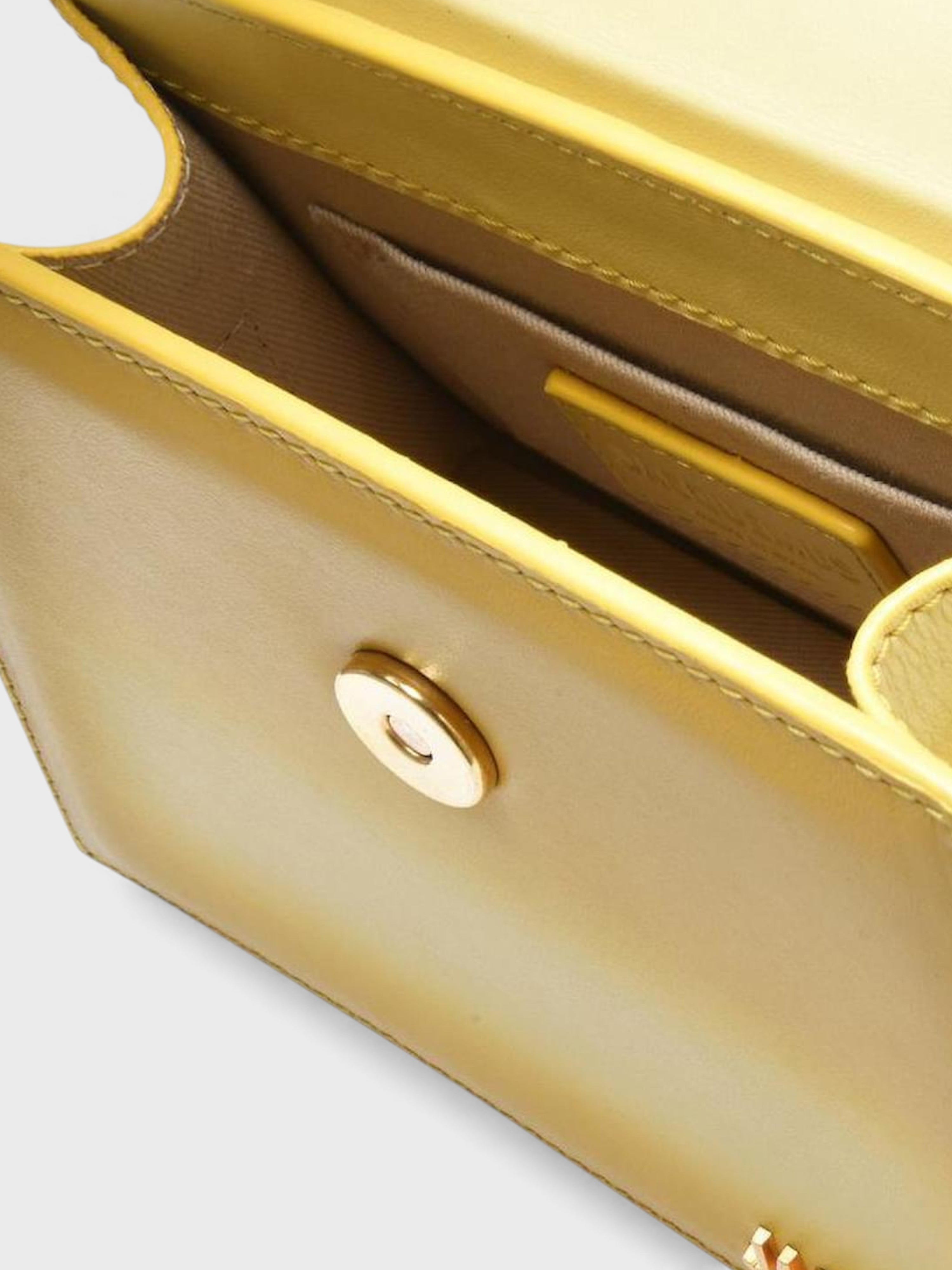 Jacquemus Le Chiquito Noeud Bag in Yellow Leather