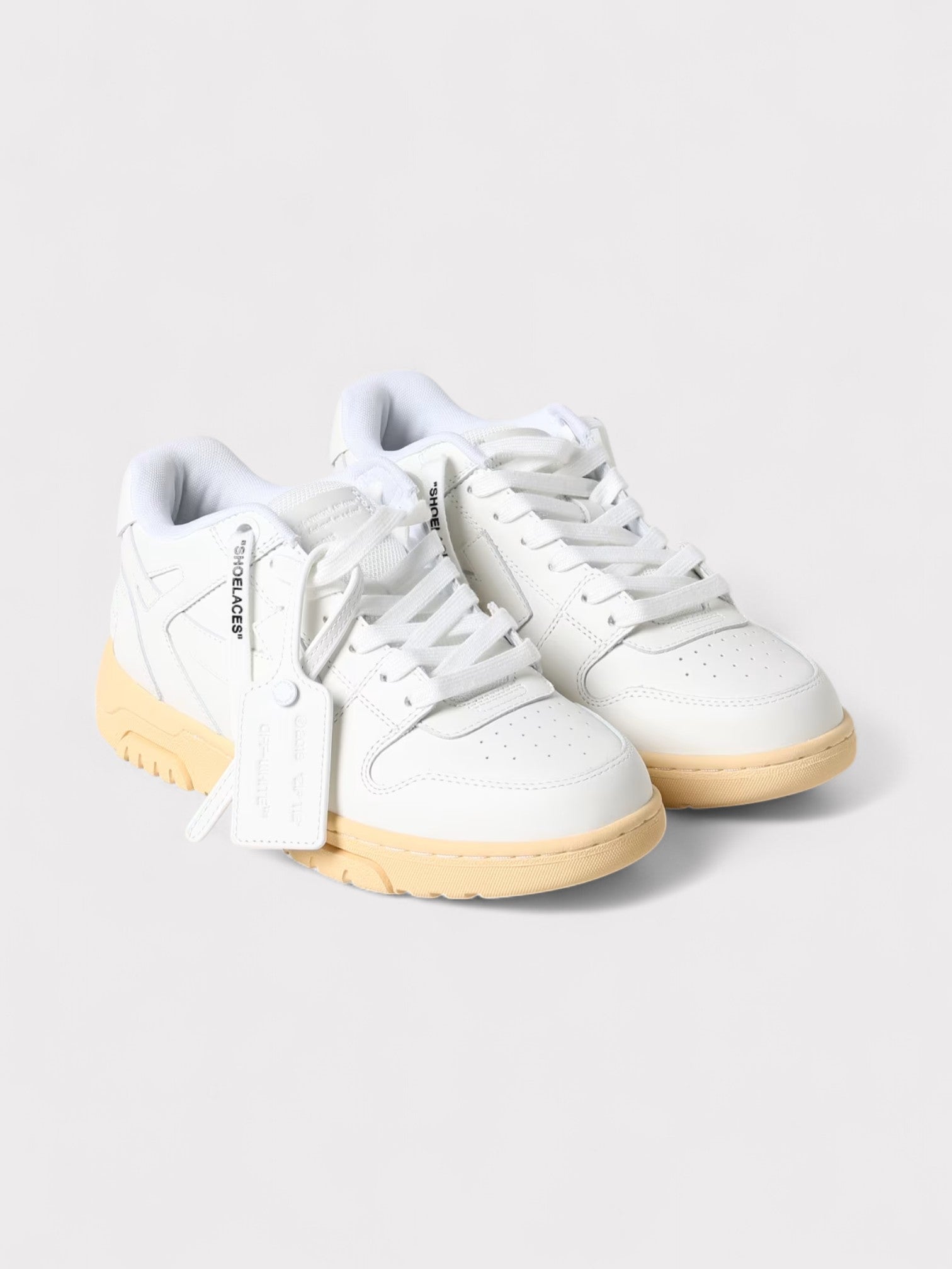 Off-White Out Of Office Ooo Low Tops White Beige Sole
