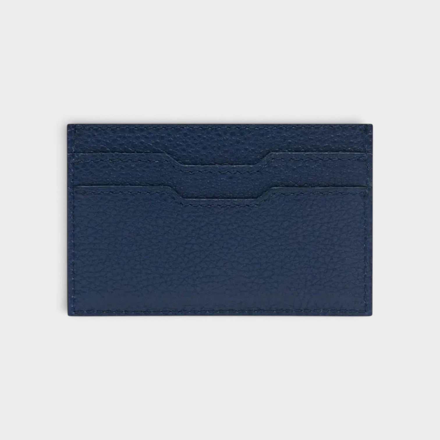 Iconic Embossed Leather Card Holder Navy | Amiri