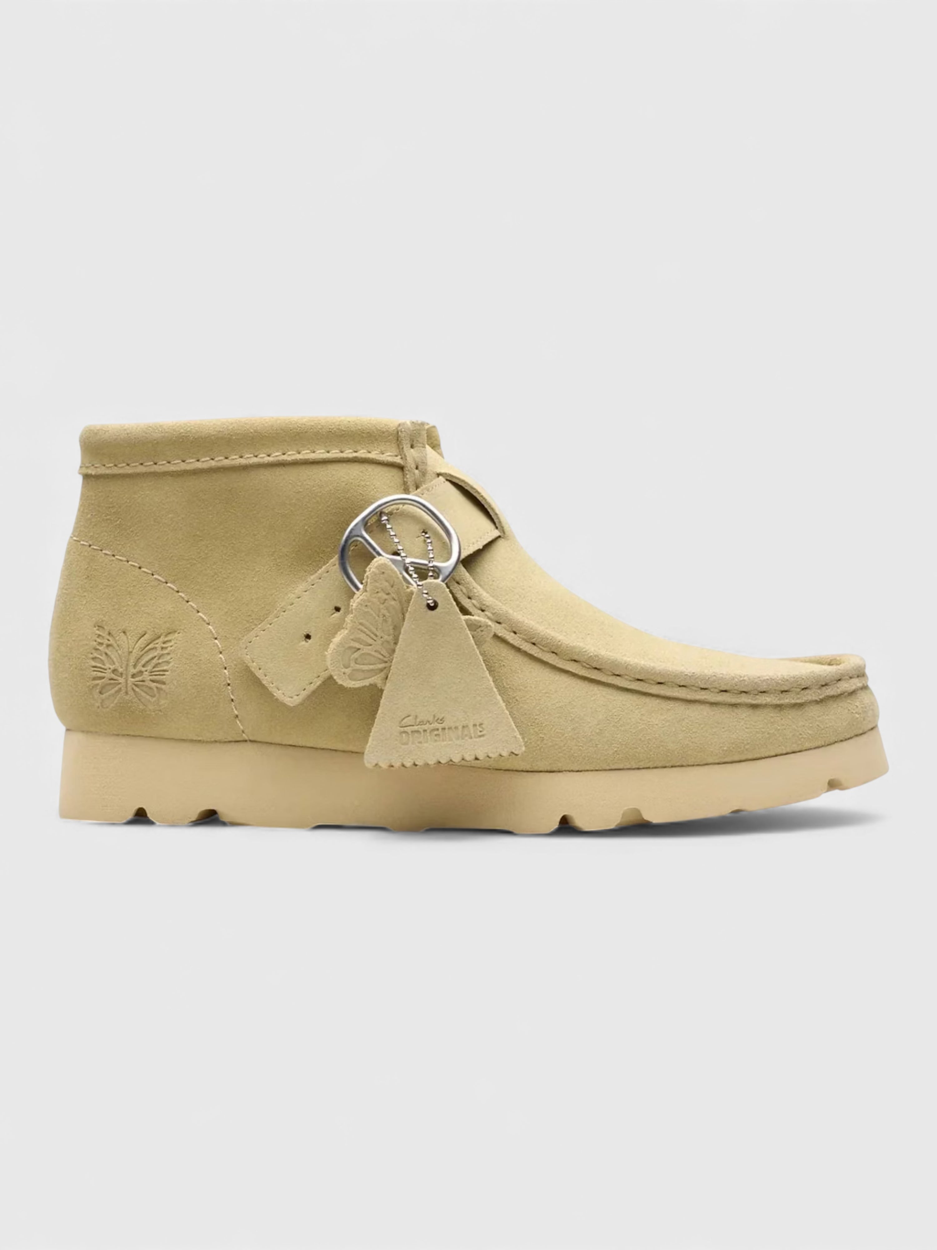 Clarks X Needles Wallabee Strap Maple Suede
