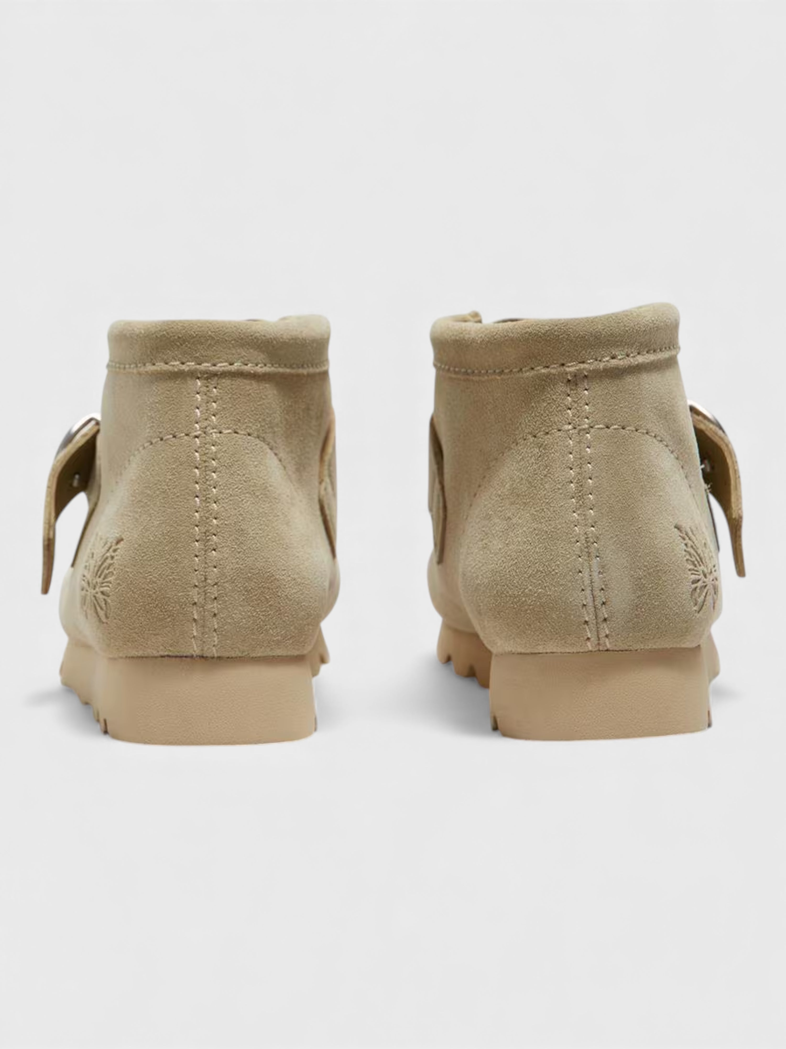 Clarks X Needles Wallabee Strap Maple Suede