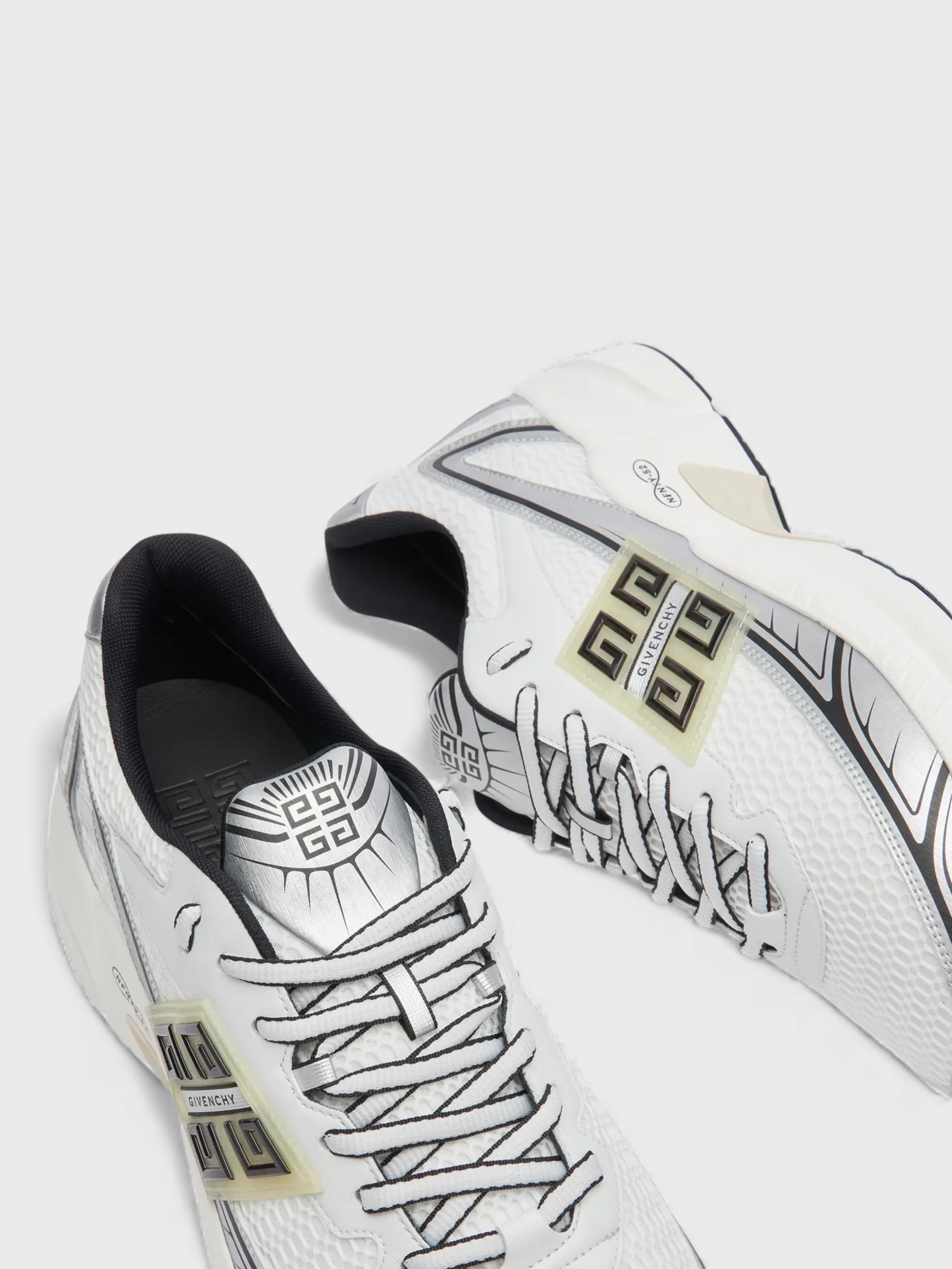 Givenchy NFNTY-52 Runners White Silver Sneakers
