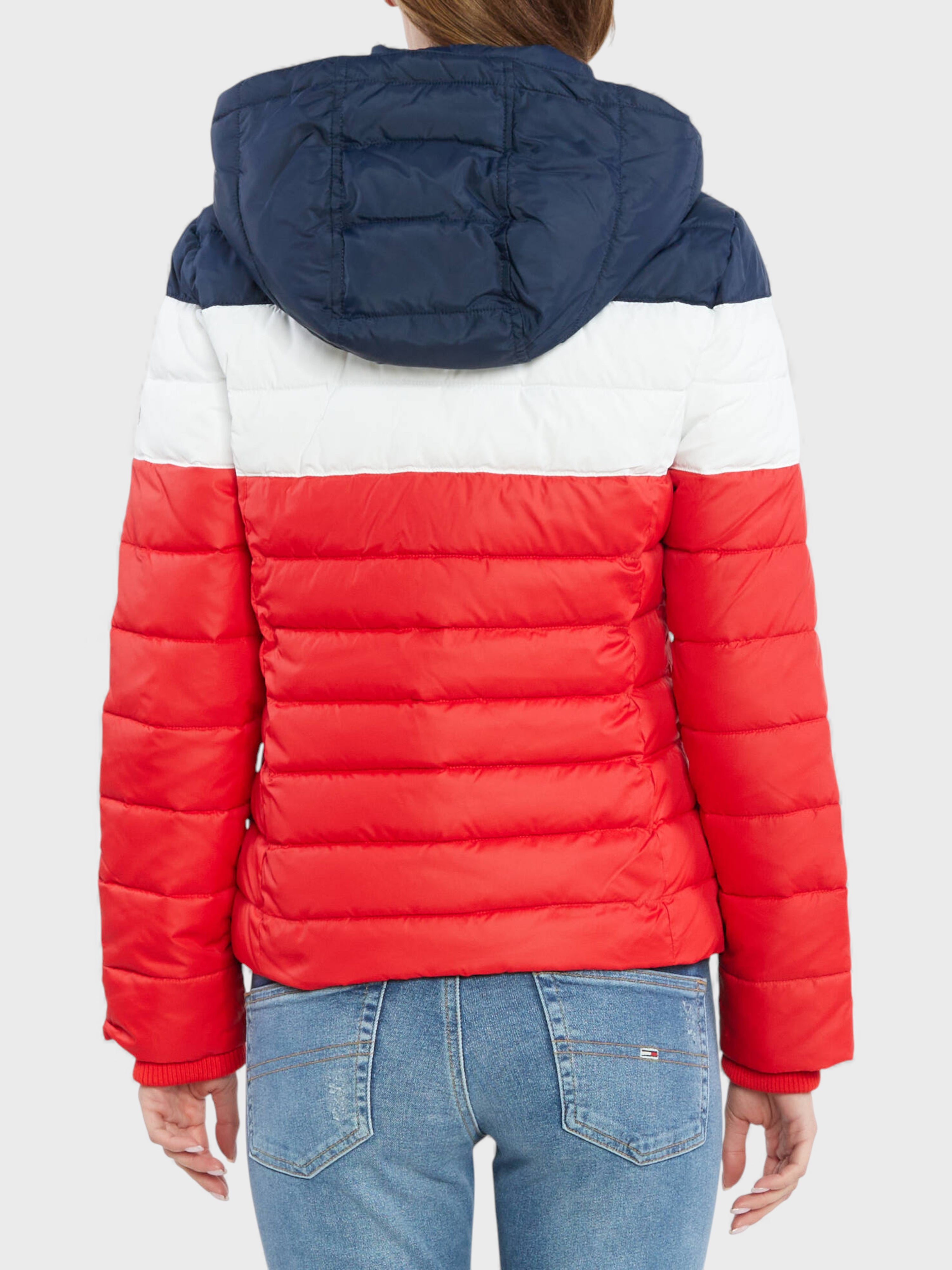 Tommy Jeans Colourblock Jacket Red Navy