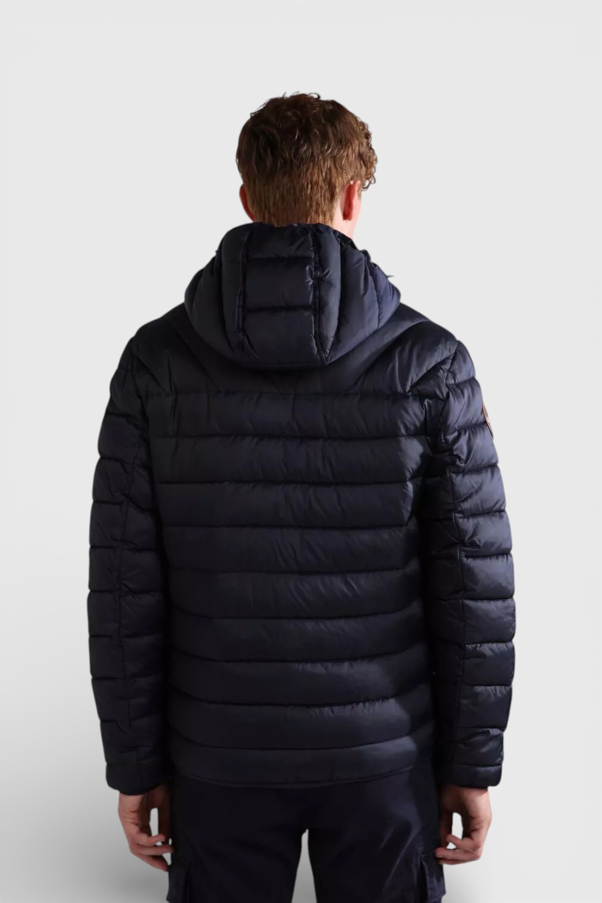 Napapijri Men's Aerons Hooded Padded Jacket Blue Marine