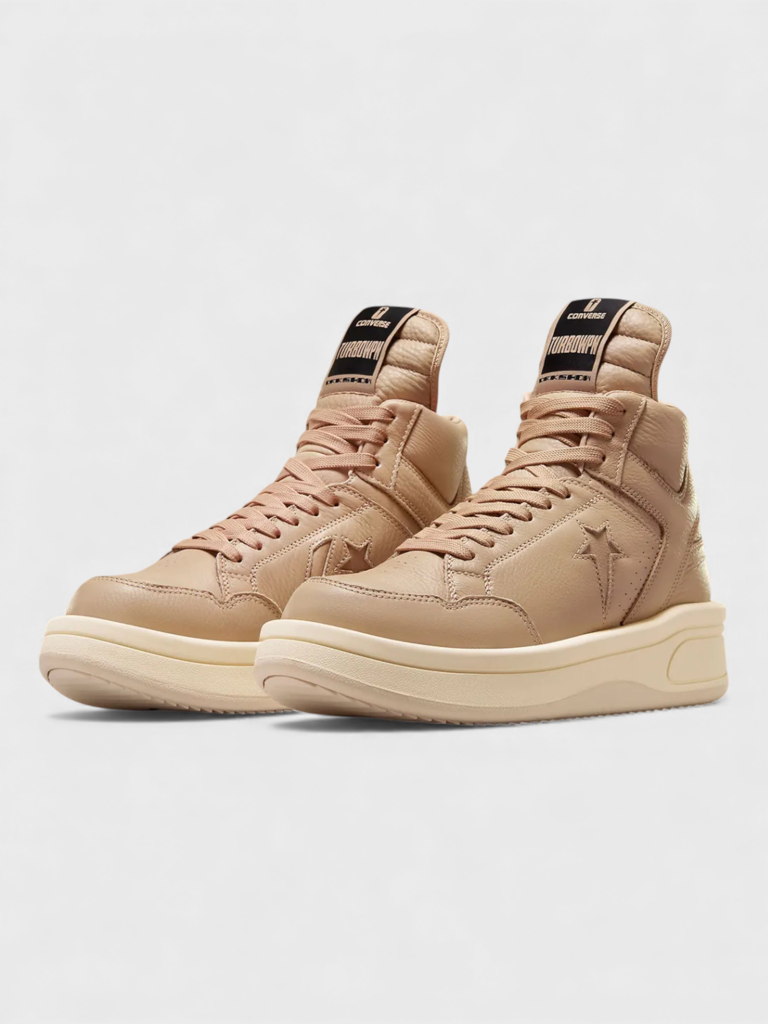 Converse x Rick Owens DRKSHDW TURBOWPN Mid Beige Cave