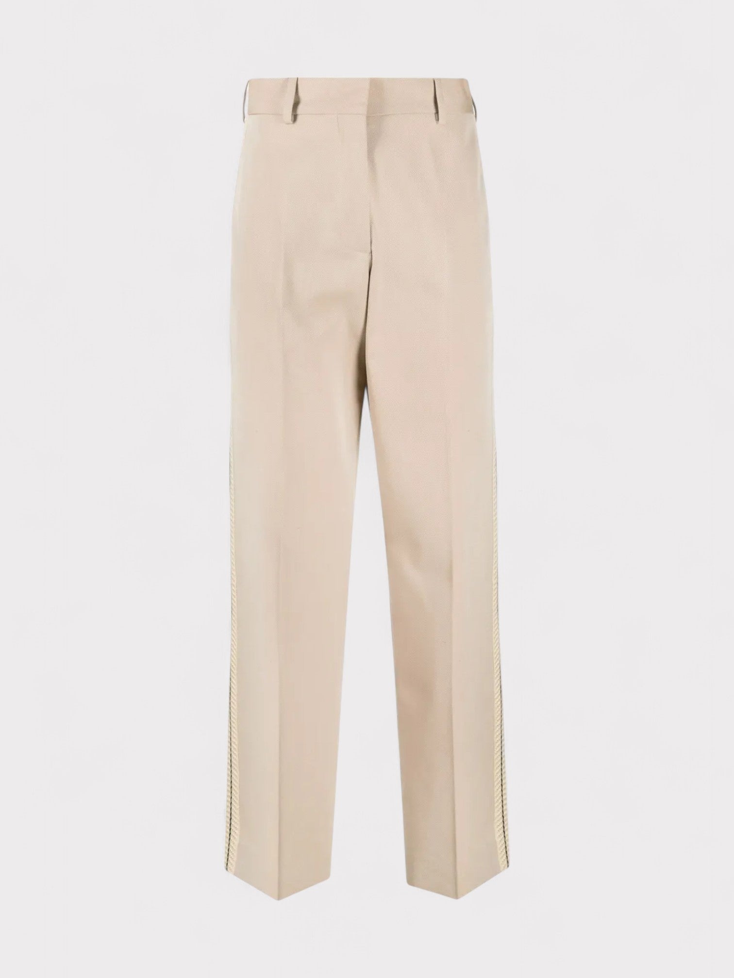 Palm Angels Tab Knit Pants Beige