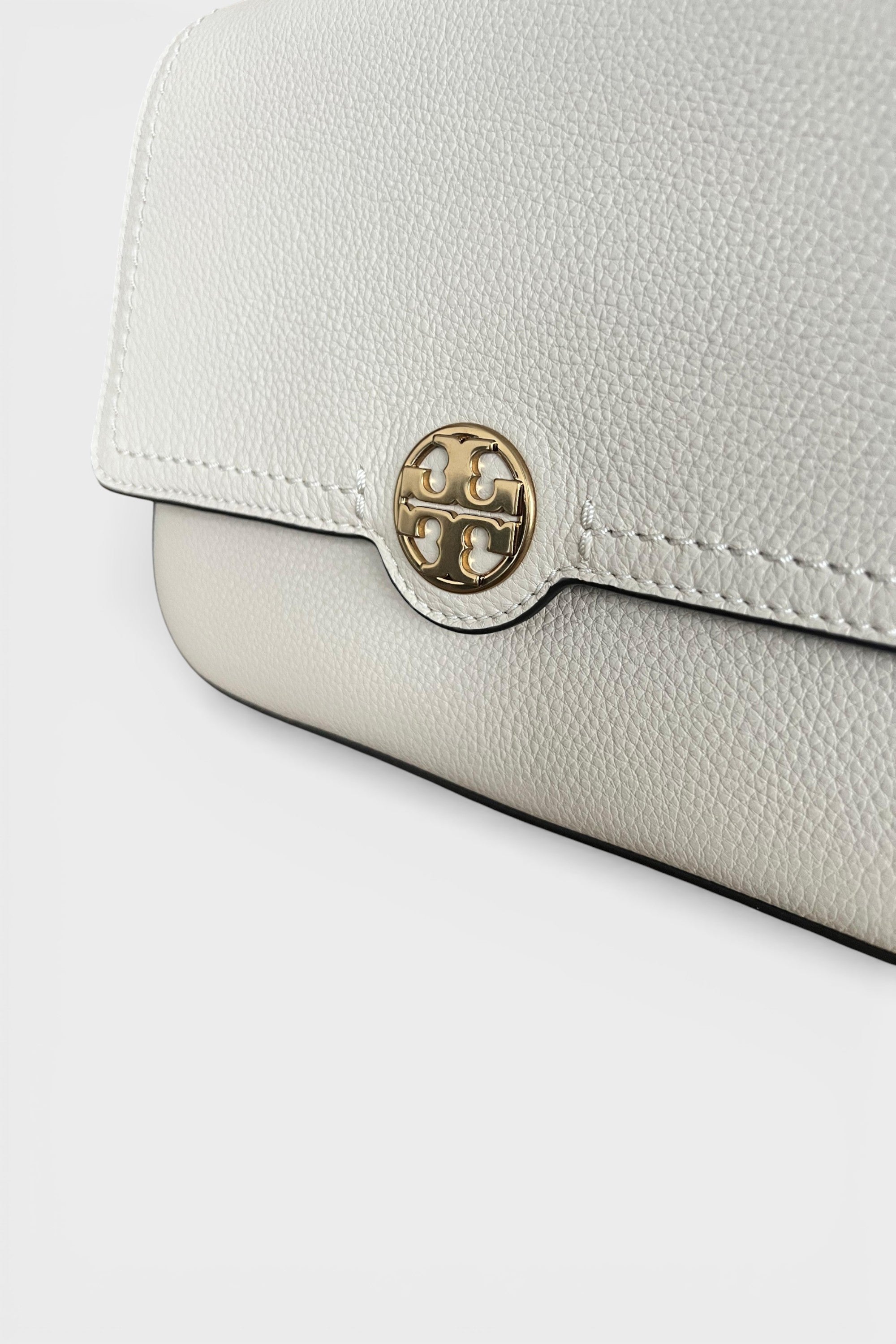 Tory Burch Felix Colour Block Flap Cream Shoulder Bag New Moon Beige