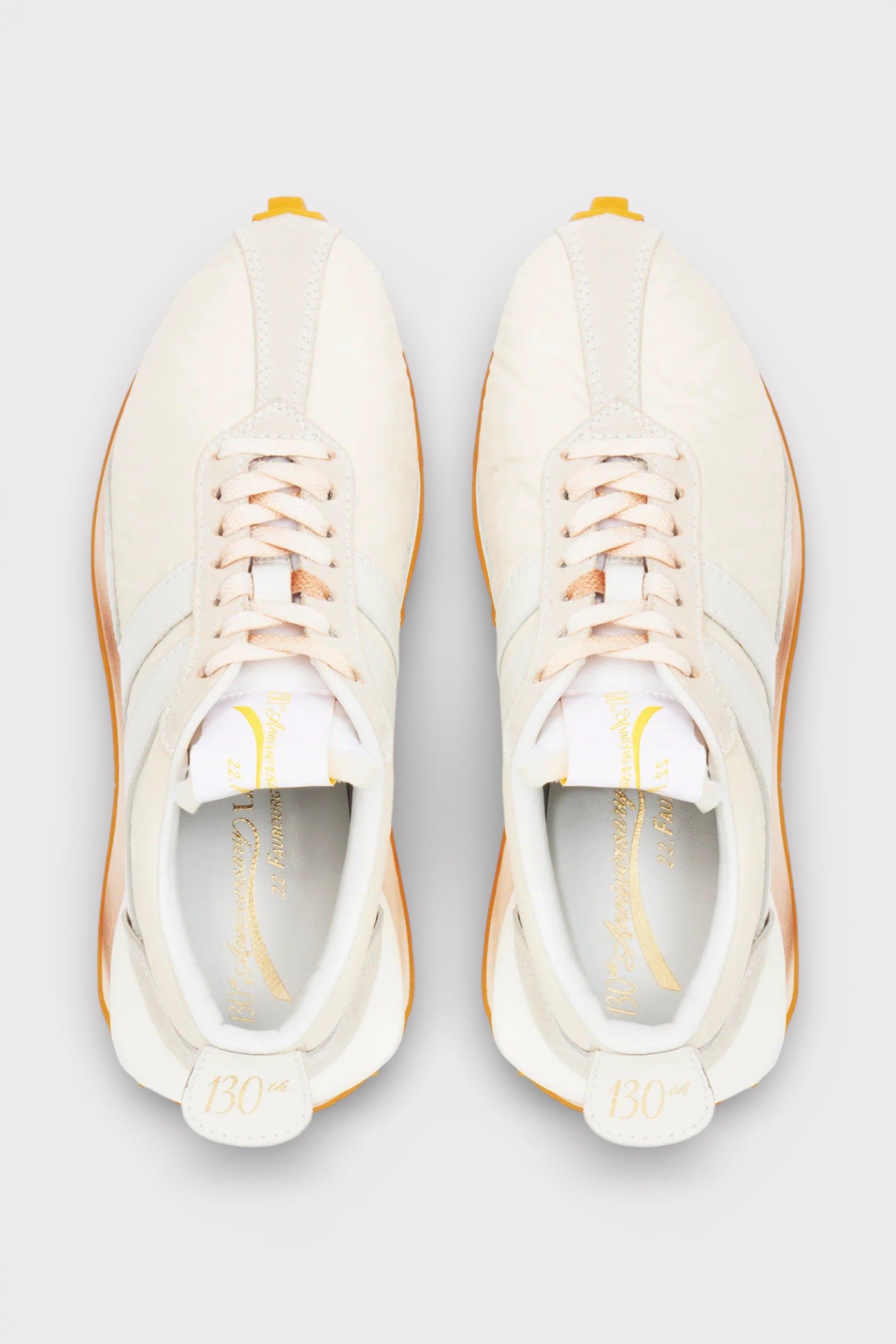 Lanvin Nylon Bumper Sneaker 130th Anniversary Beige