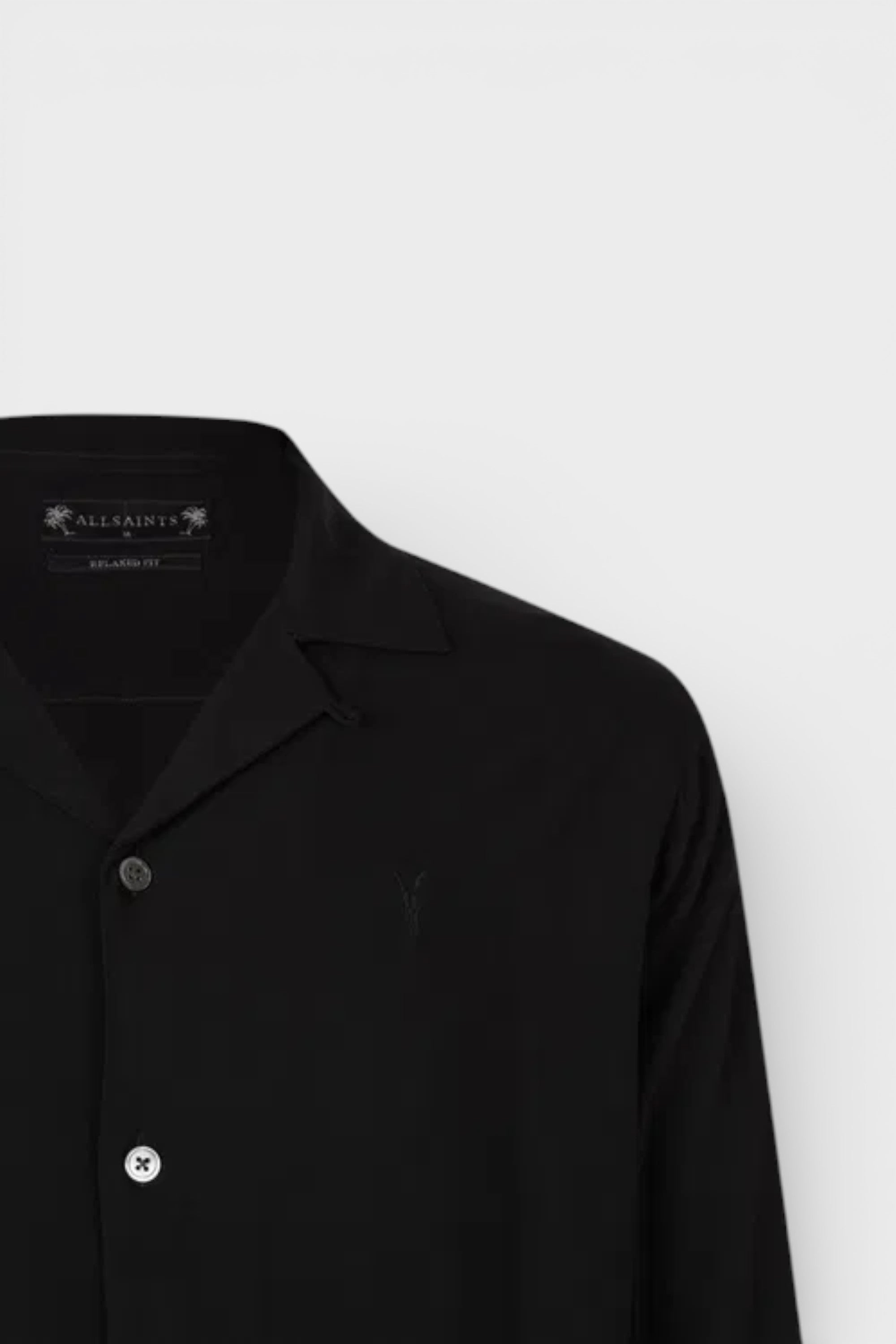All Saints Venice Long Sleeve Shirt Black