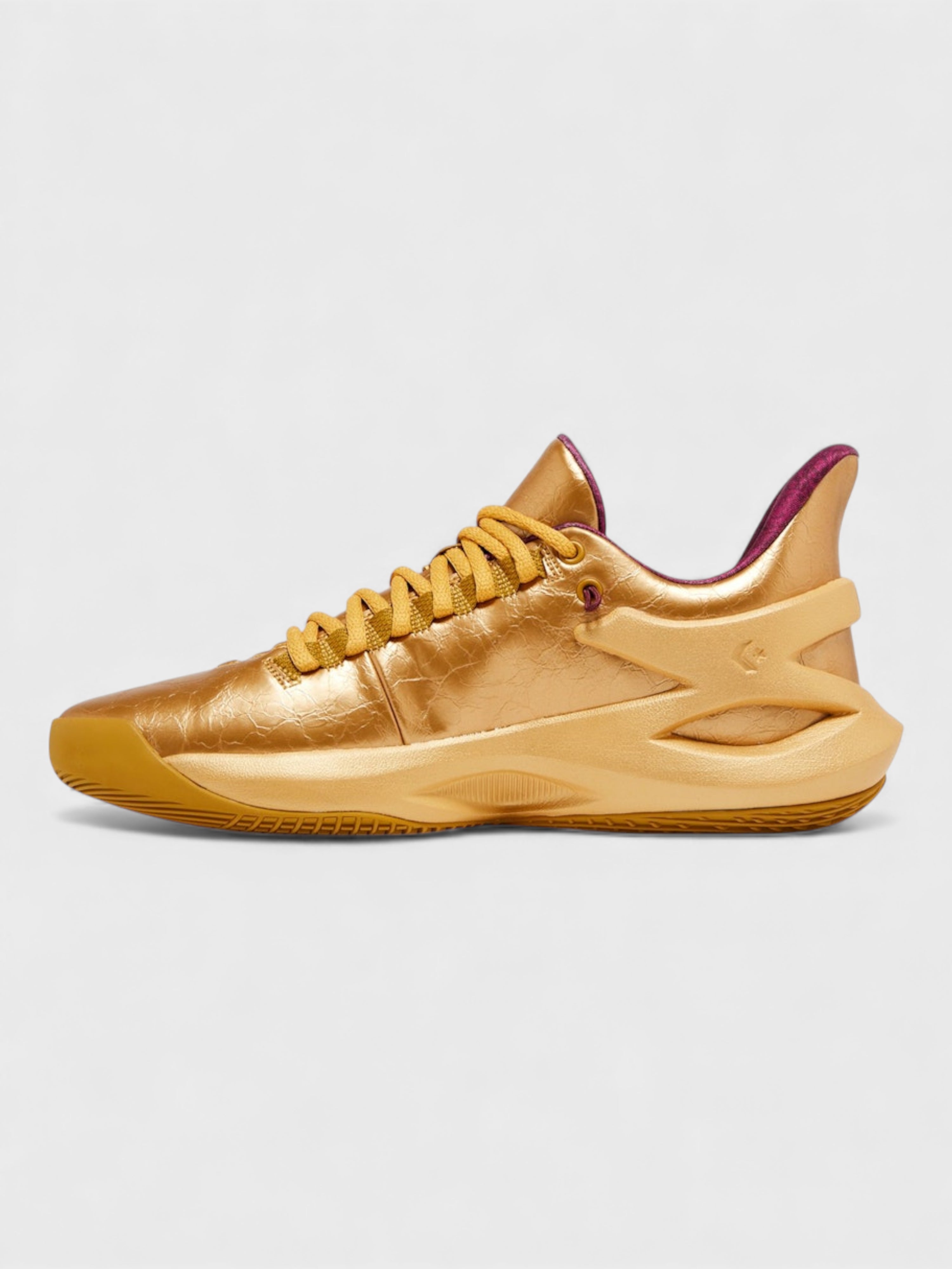 Converse x Willy Wonka All Star Basketball Golden Ticket Gold Sneakers