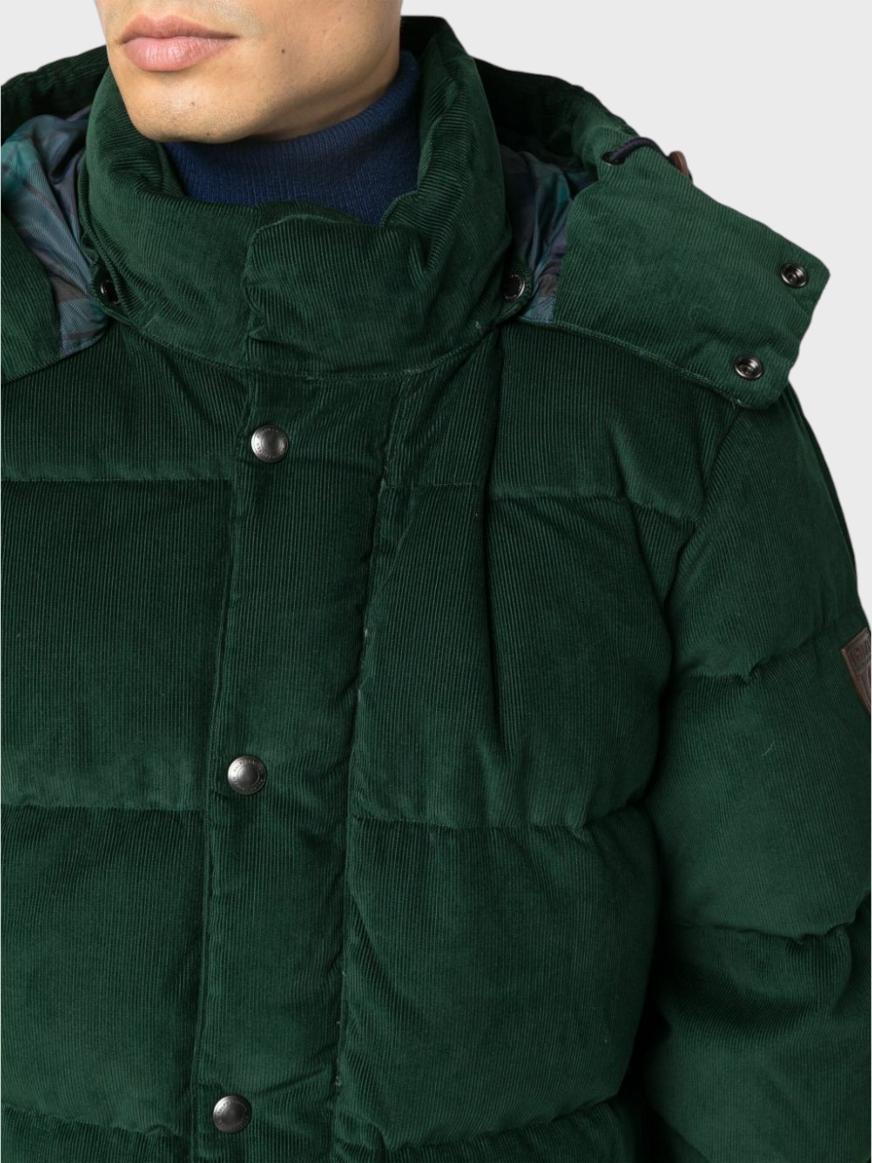 Polo Ralph Lauren Corduroy Down Jacket College Green