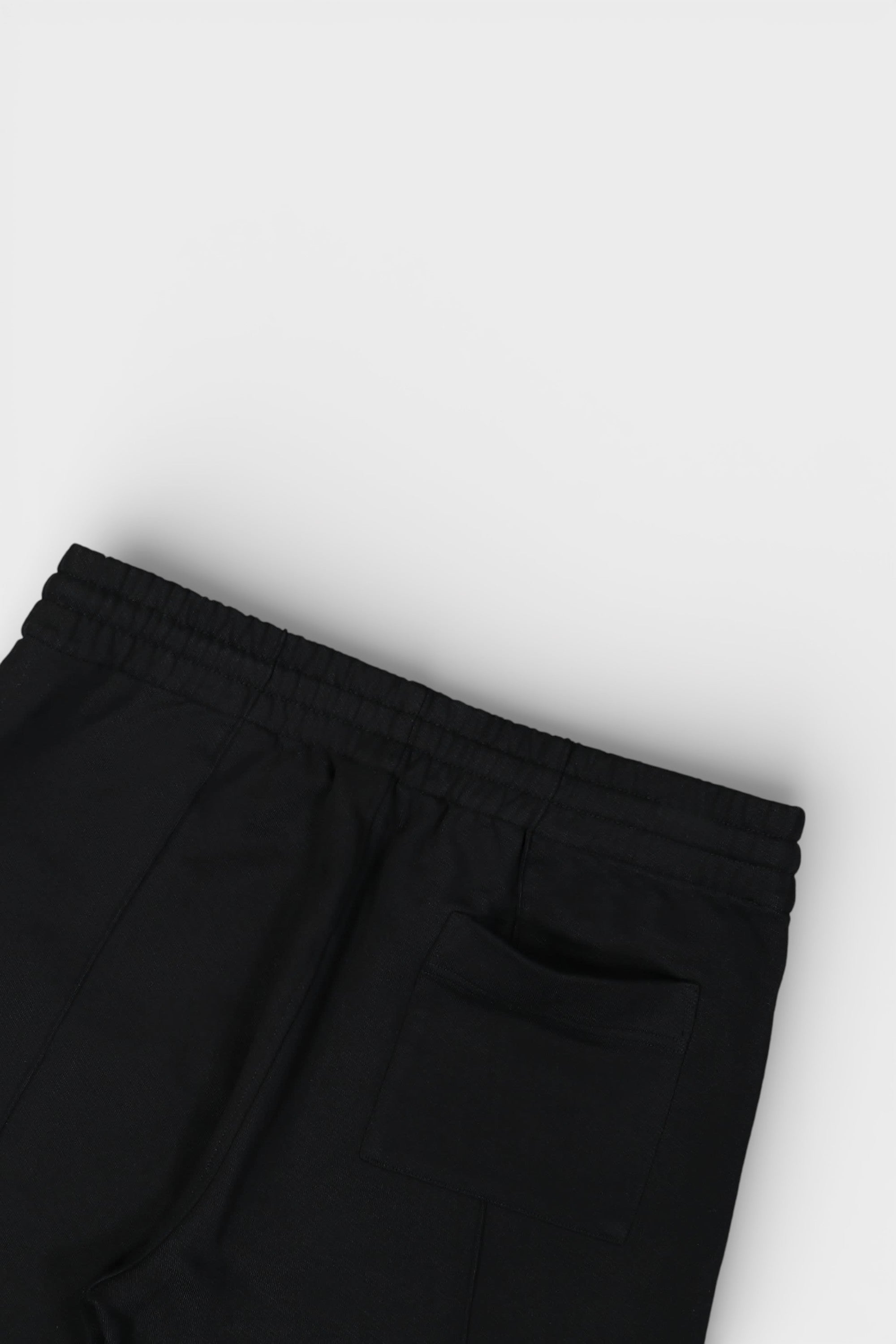 Tape Panelled Sweatpants Laurel Logo Black