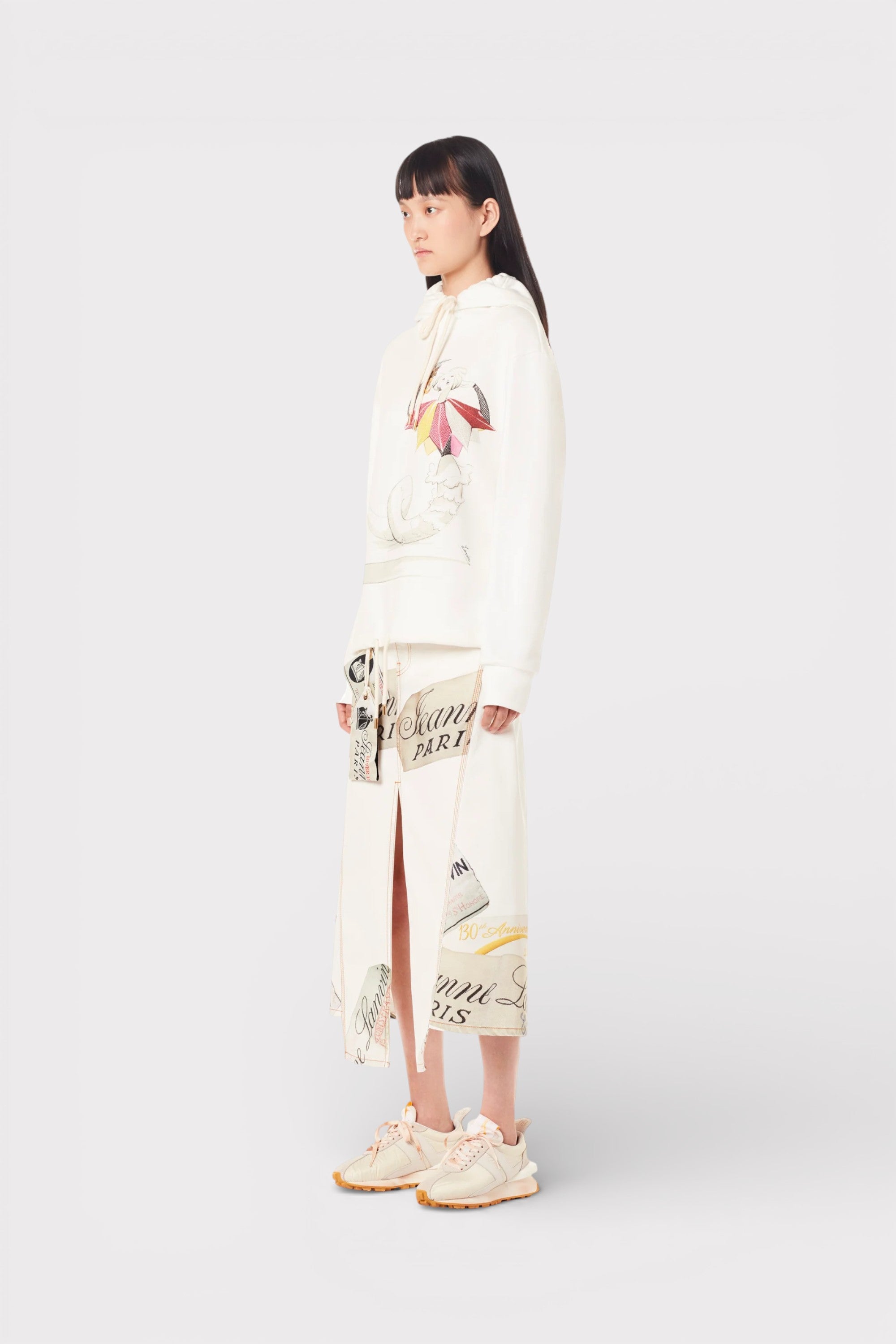 Lanvin Nylon Bumper Sneaker 130th Anniversary Beige