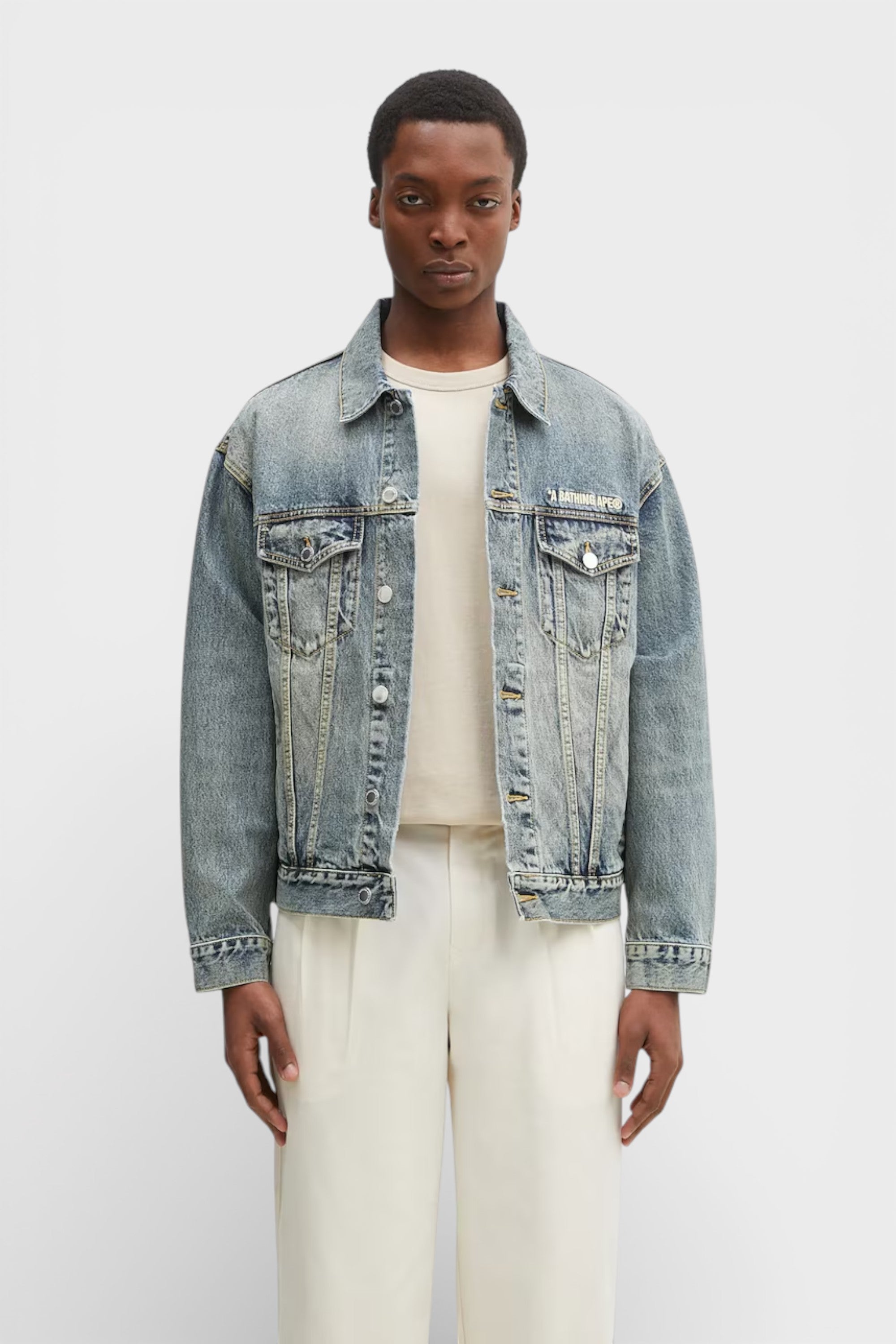 Represent Clo R4 Denim Jacket Blue Cream
