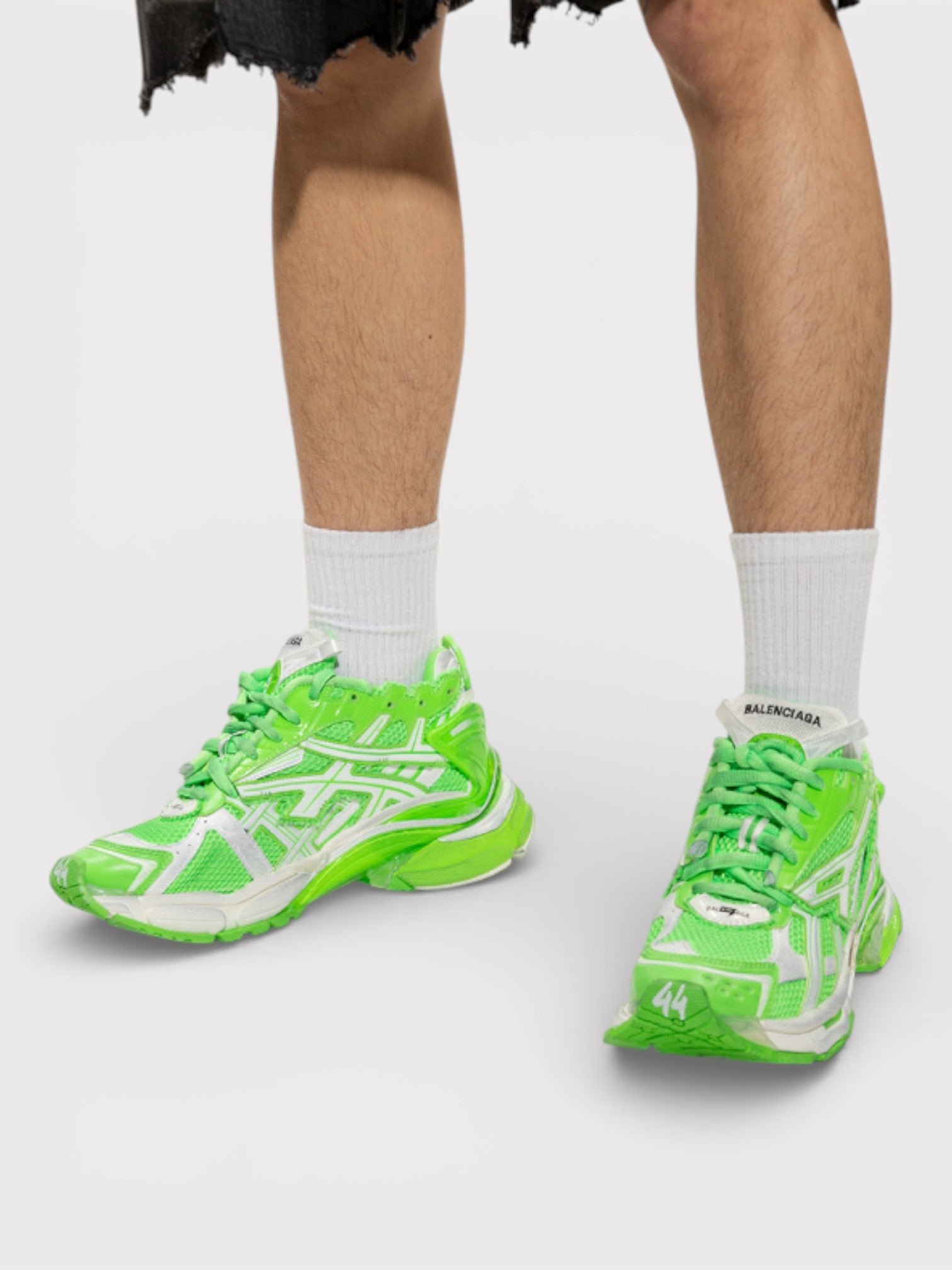 Balenciaga Runners Neon Green White