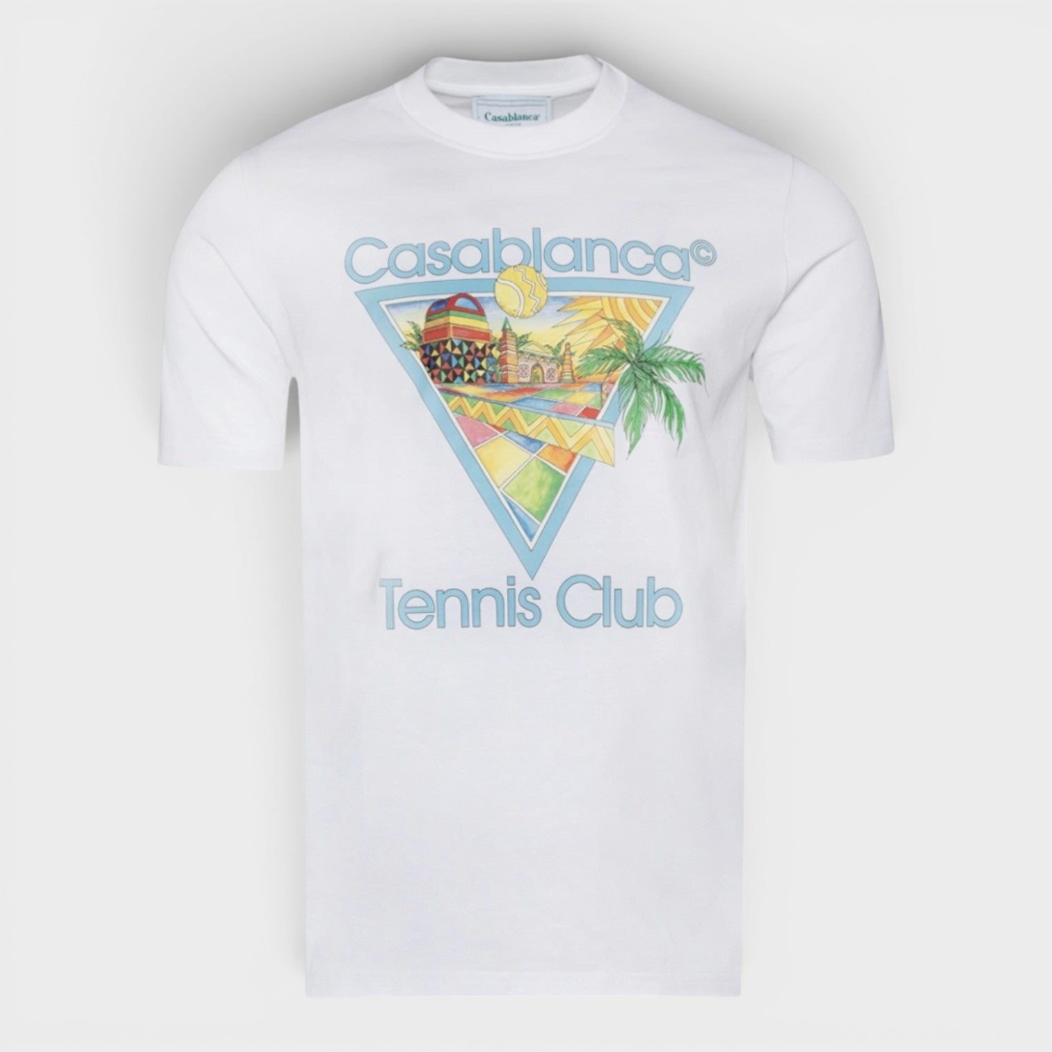 Afro Cubism Tennis Club Printed T-Shirt White
