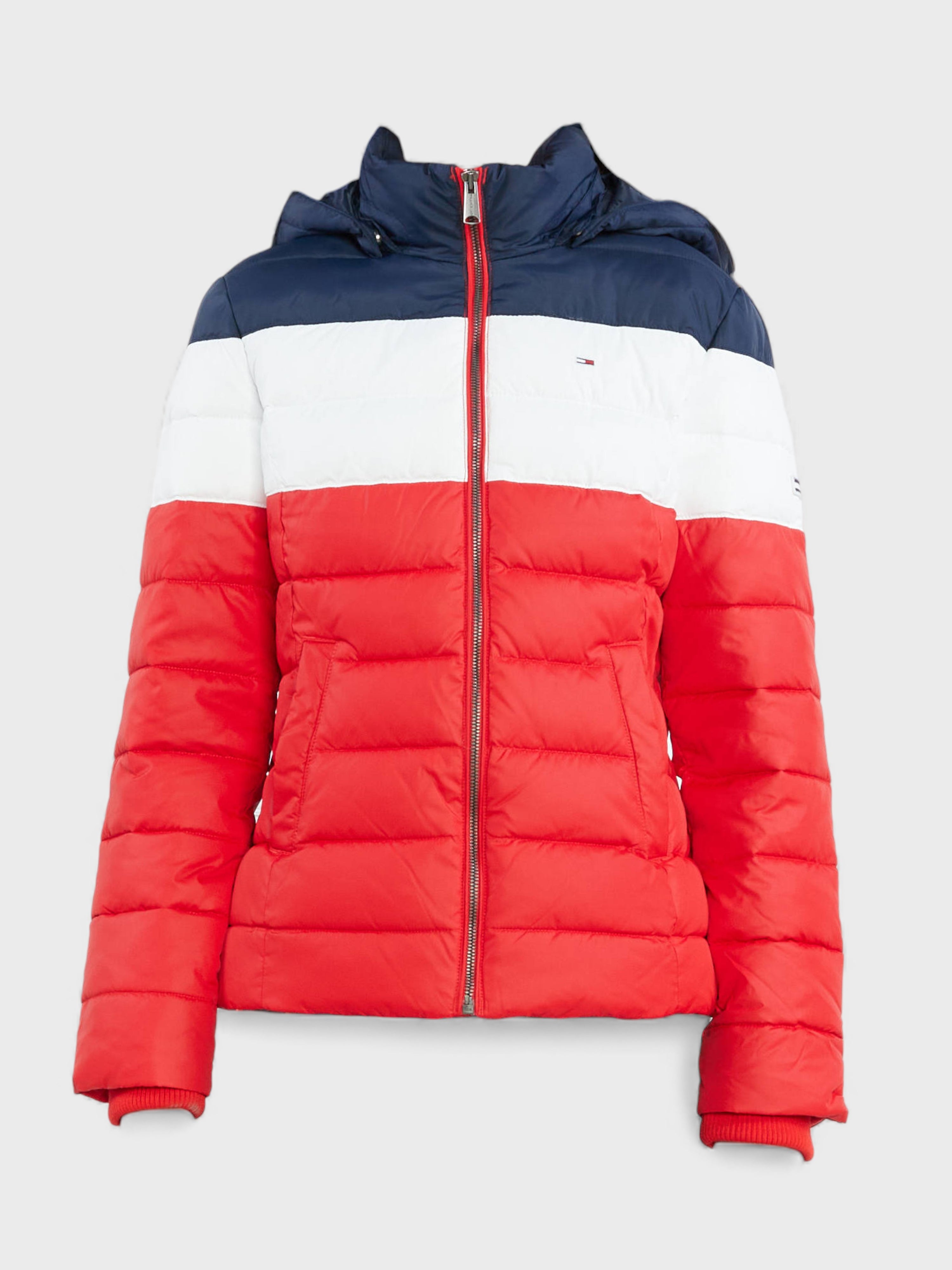 Tommy Jeans Colourblock Jacket Red Navy