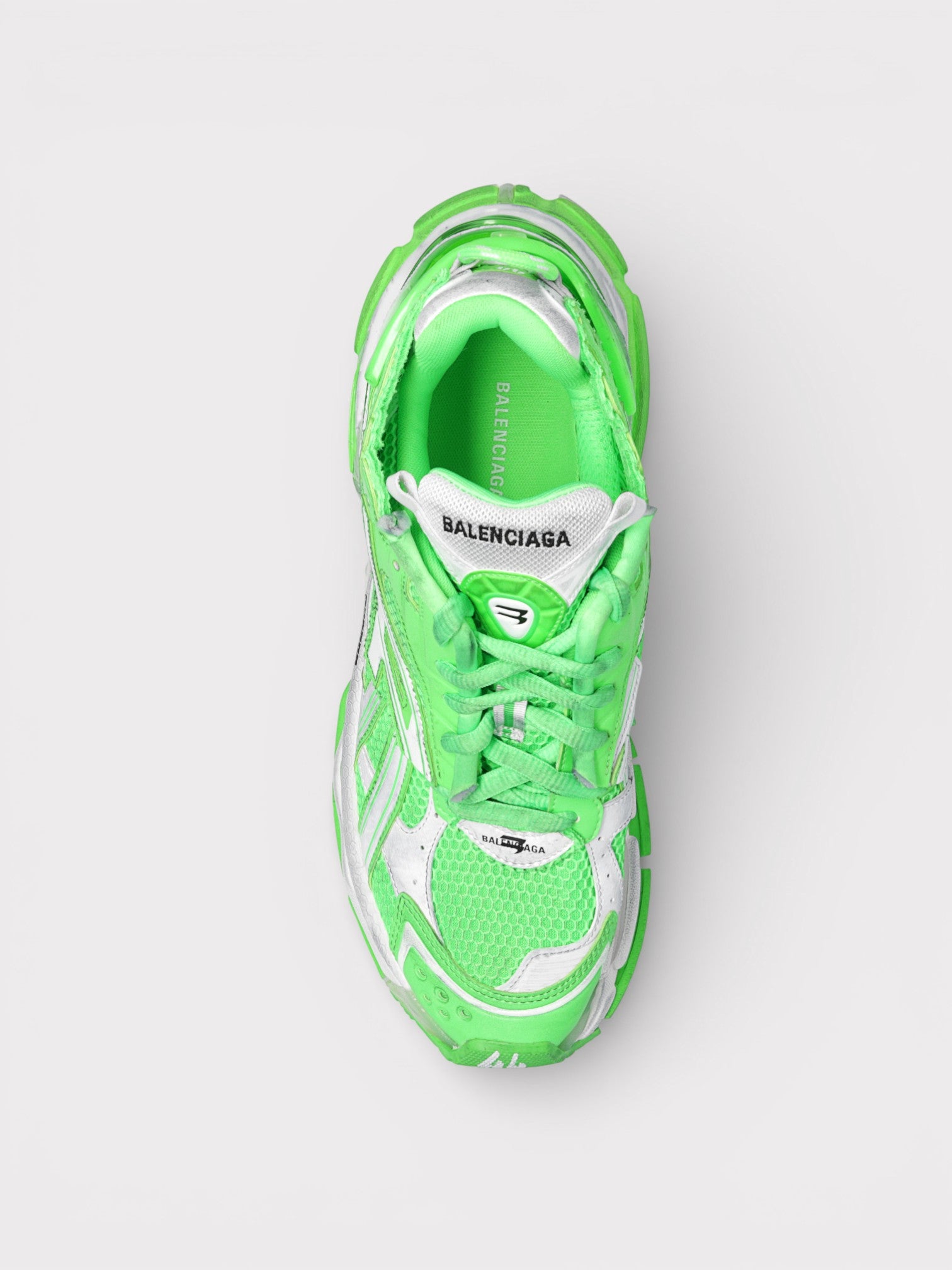 Balenciaga Runners Neon Green White
