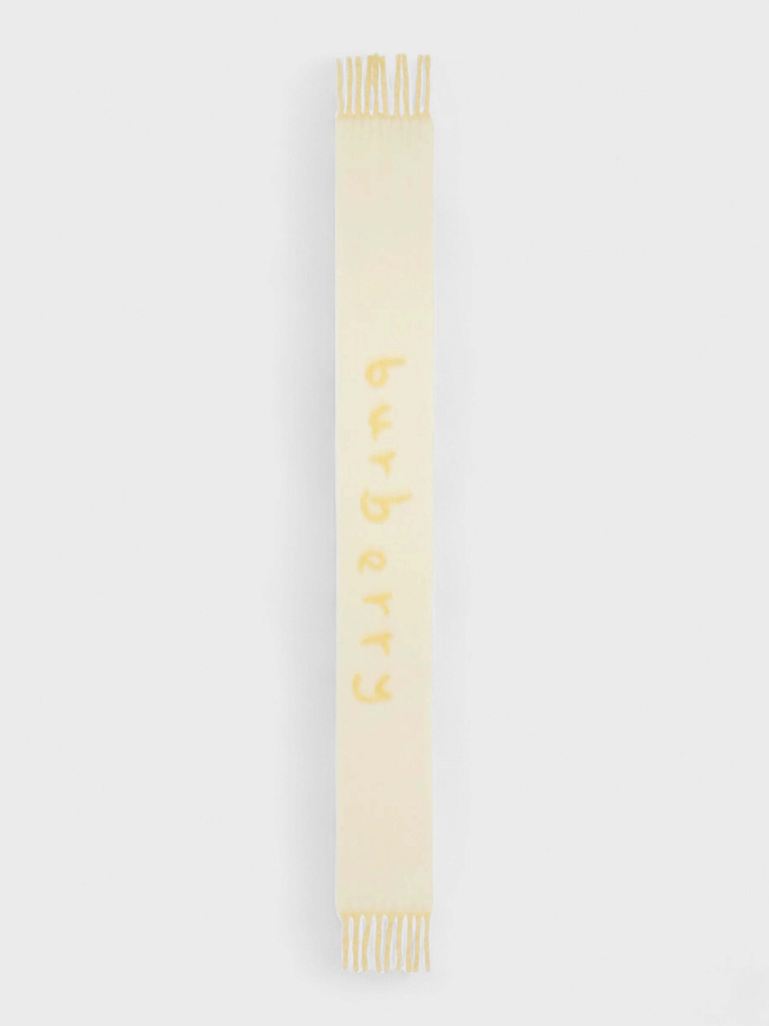 Burberry Logo Intarsia Reversible Scarf Alpaca Wool