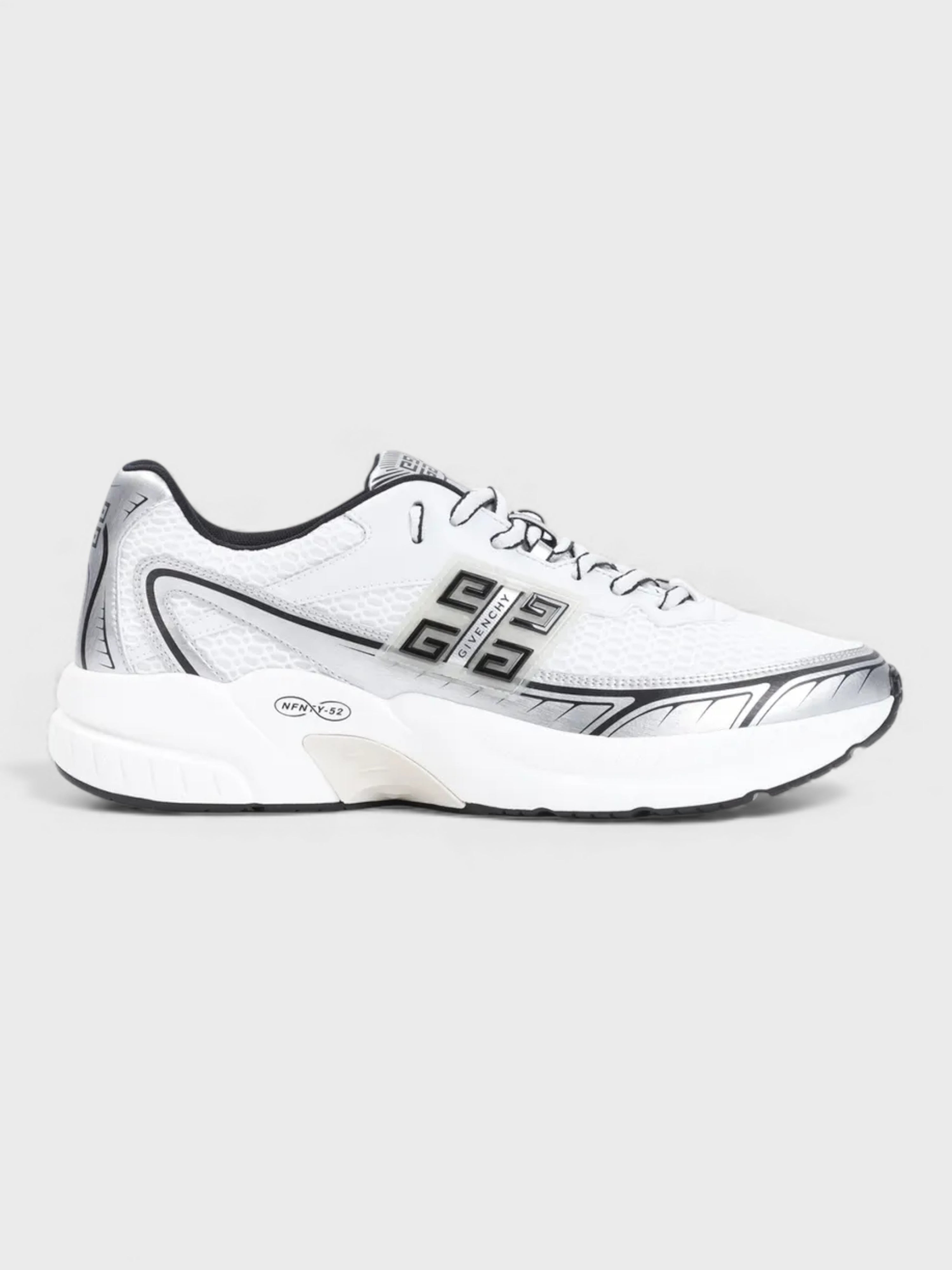 Givenchy NFNTY-52 Runners White Silver Sneakers