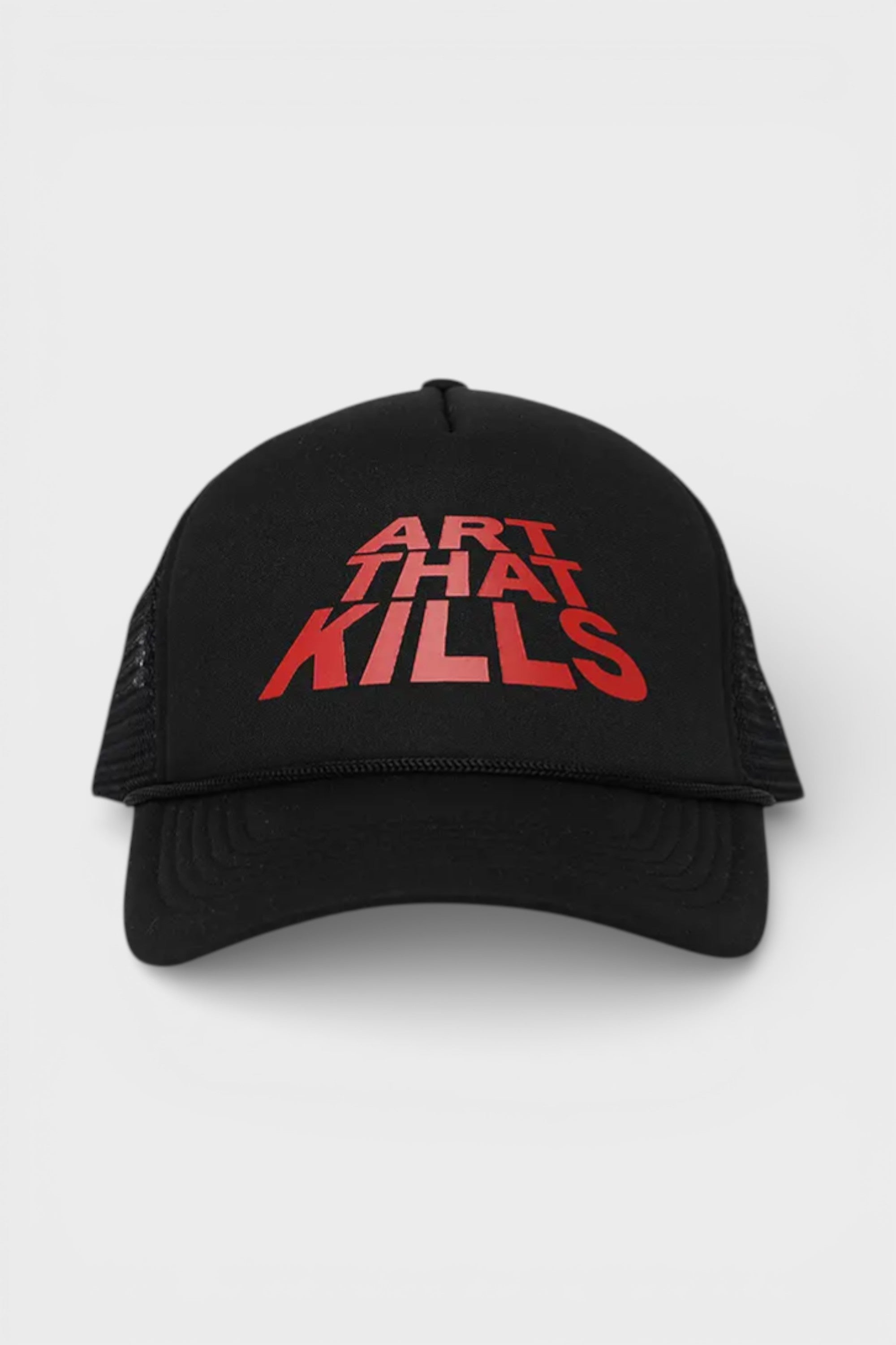 ATK Stack Logo Trucker Black