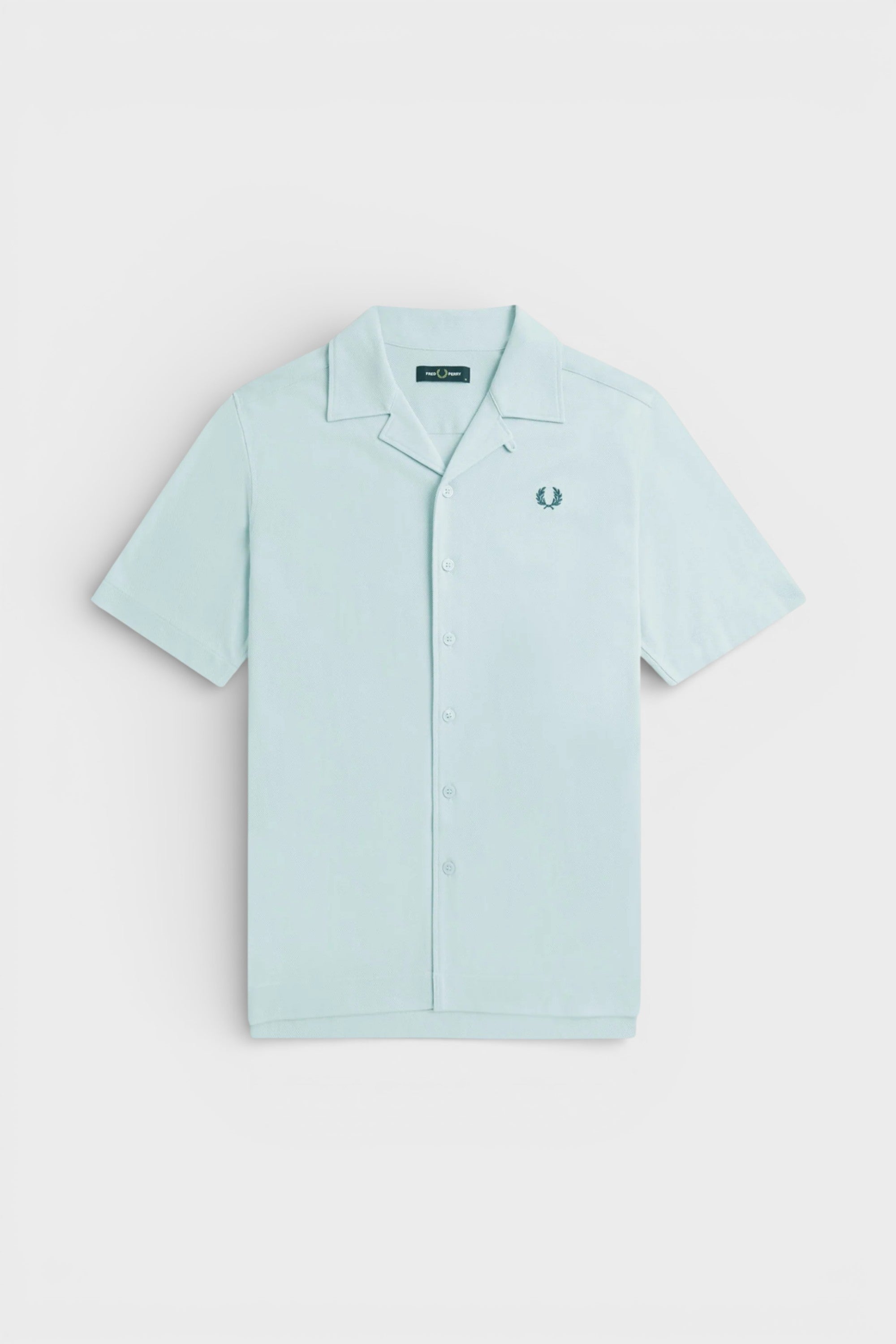 Fred Perry Compress Mesh Revere Shirt Light Ice Blue