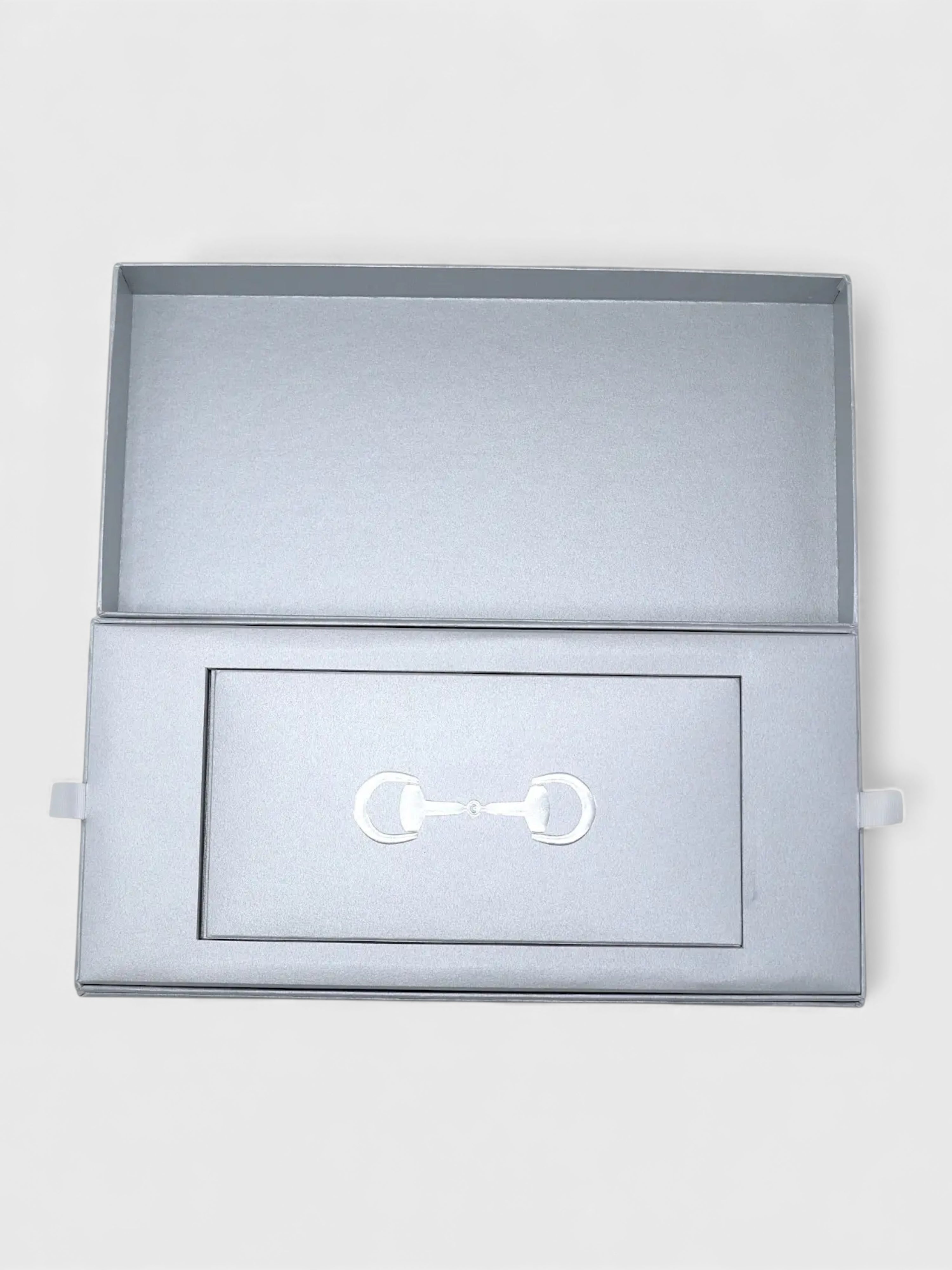 Gucci Horsebit Card Case & Playing Cards Set Silver