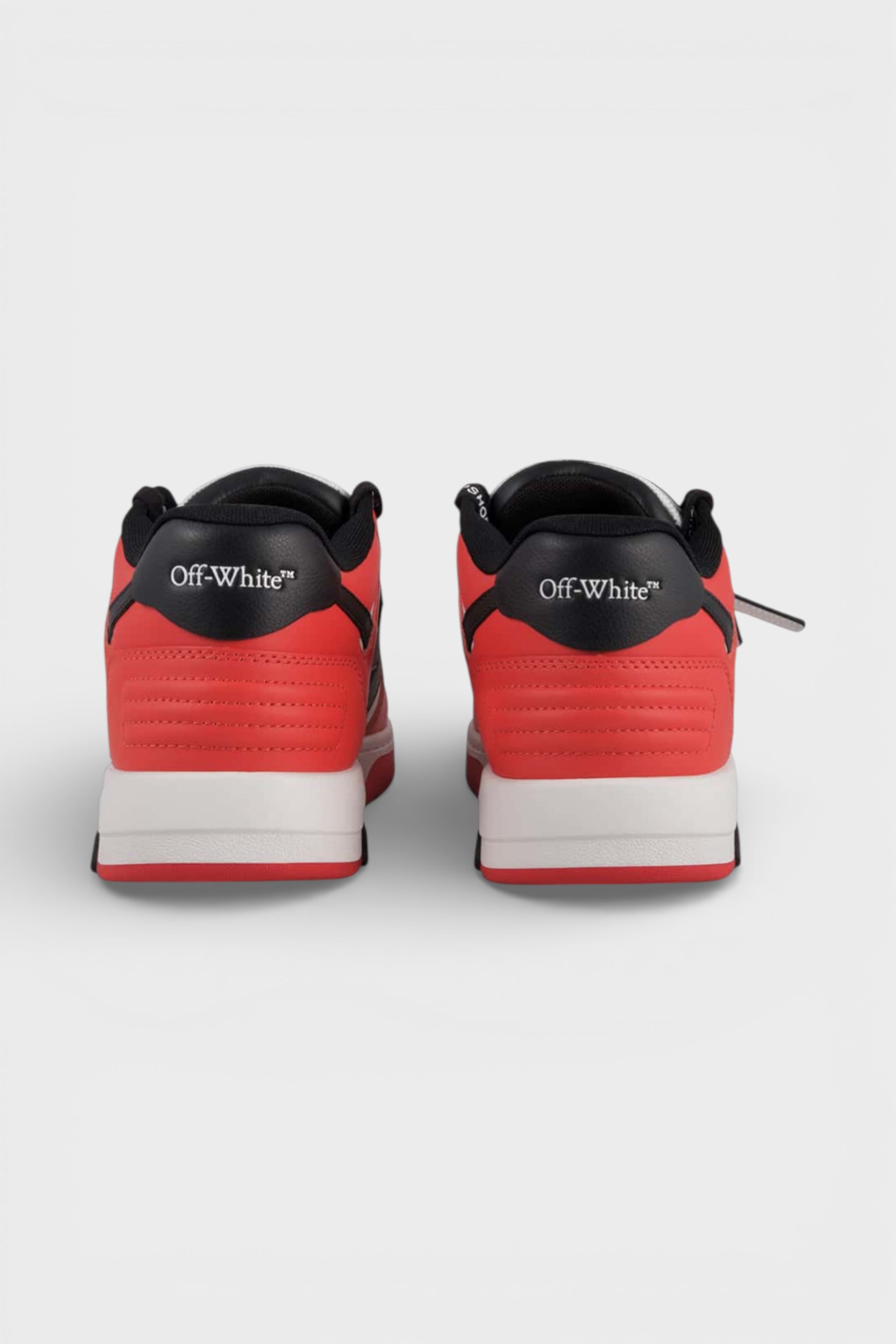 Out Of Office Leather Sneakers Red Black