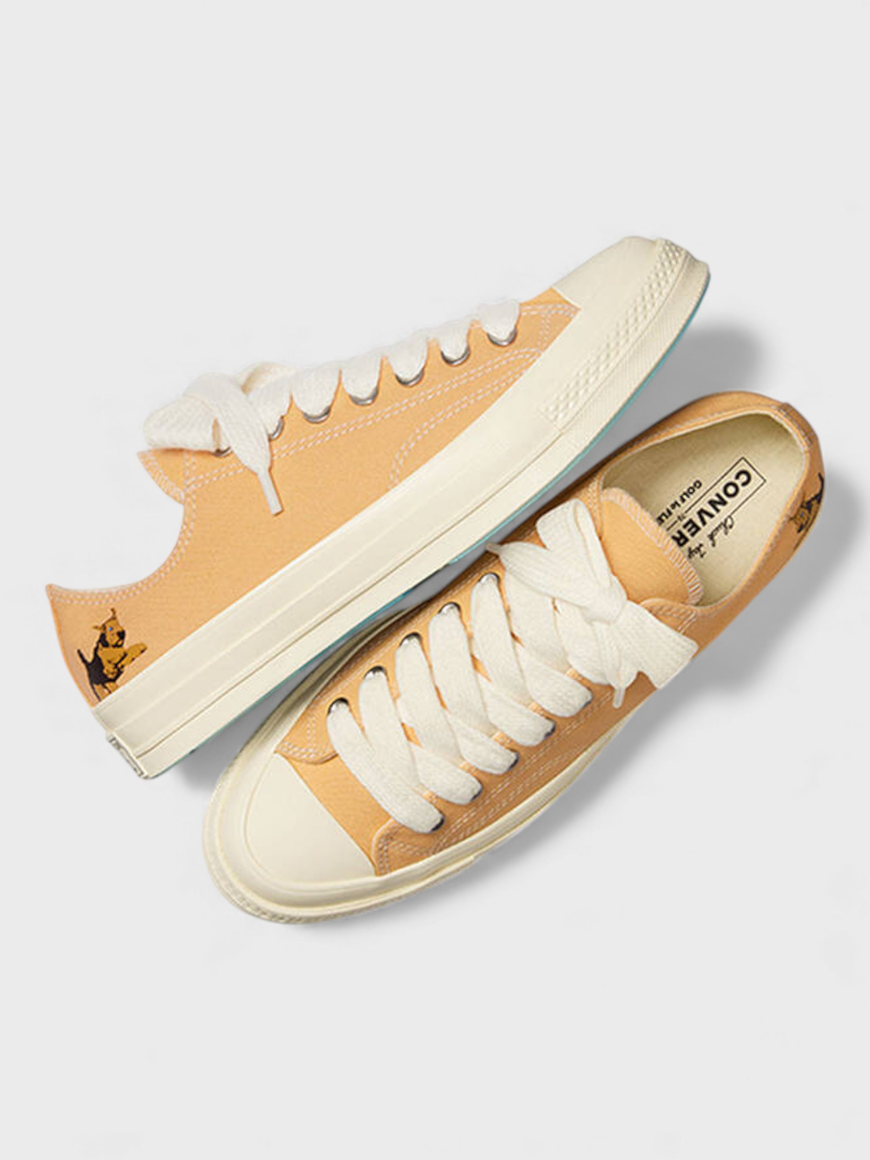 GOLF le FLEUR x Converse Chuck 70 Darryl Low Apricot Cream