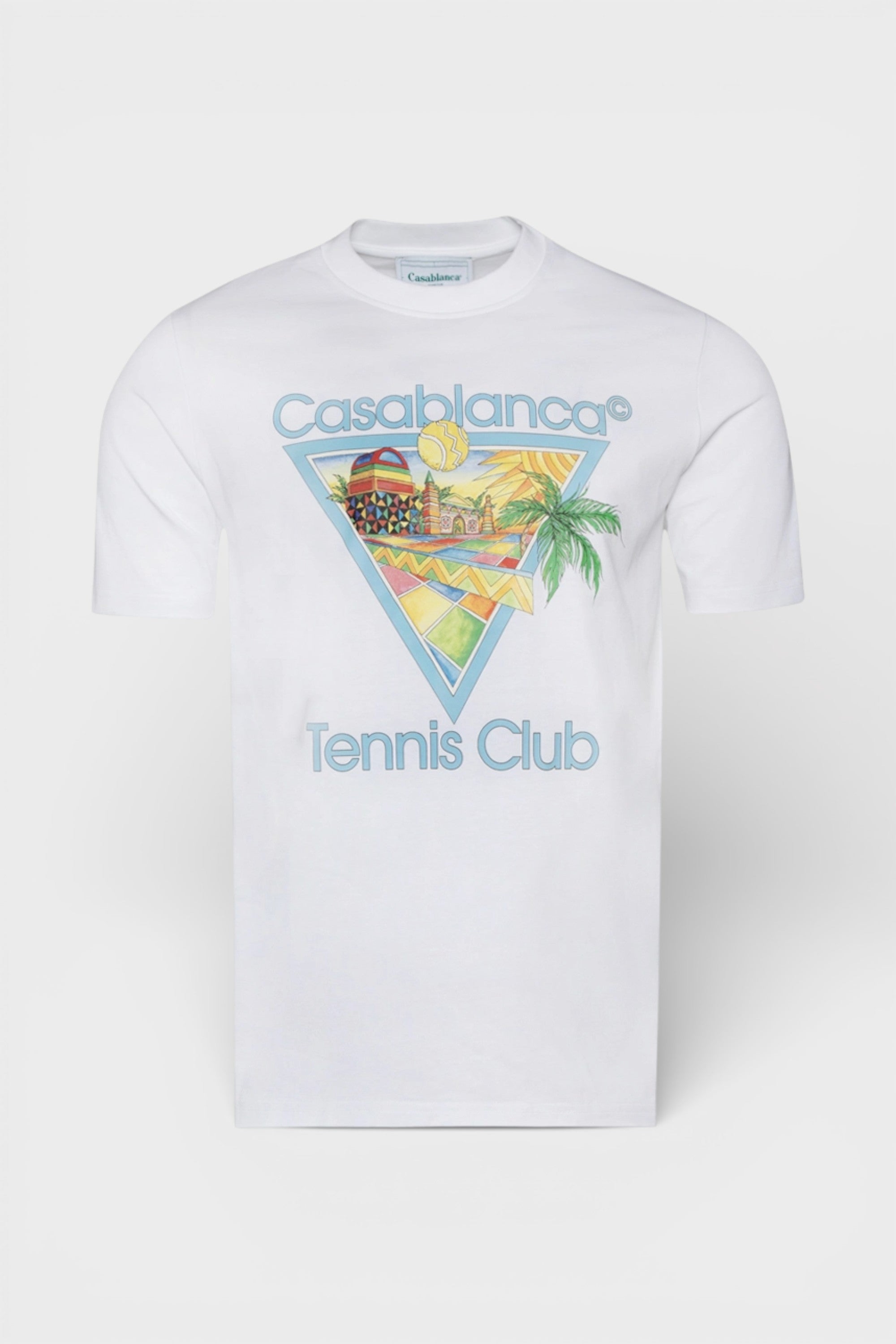 Printed T-Shirt Afro Cubism Tennis Club White