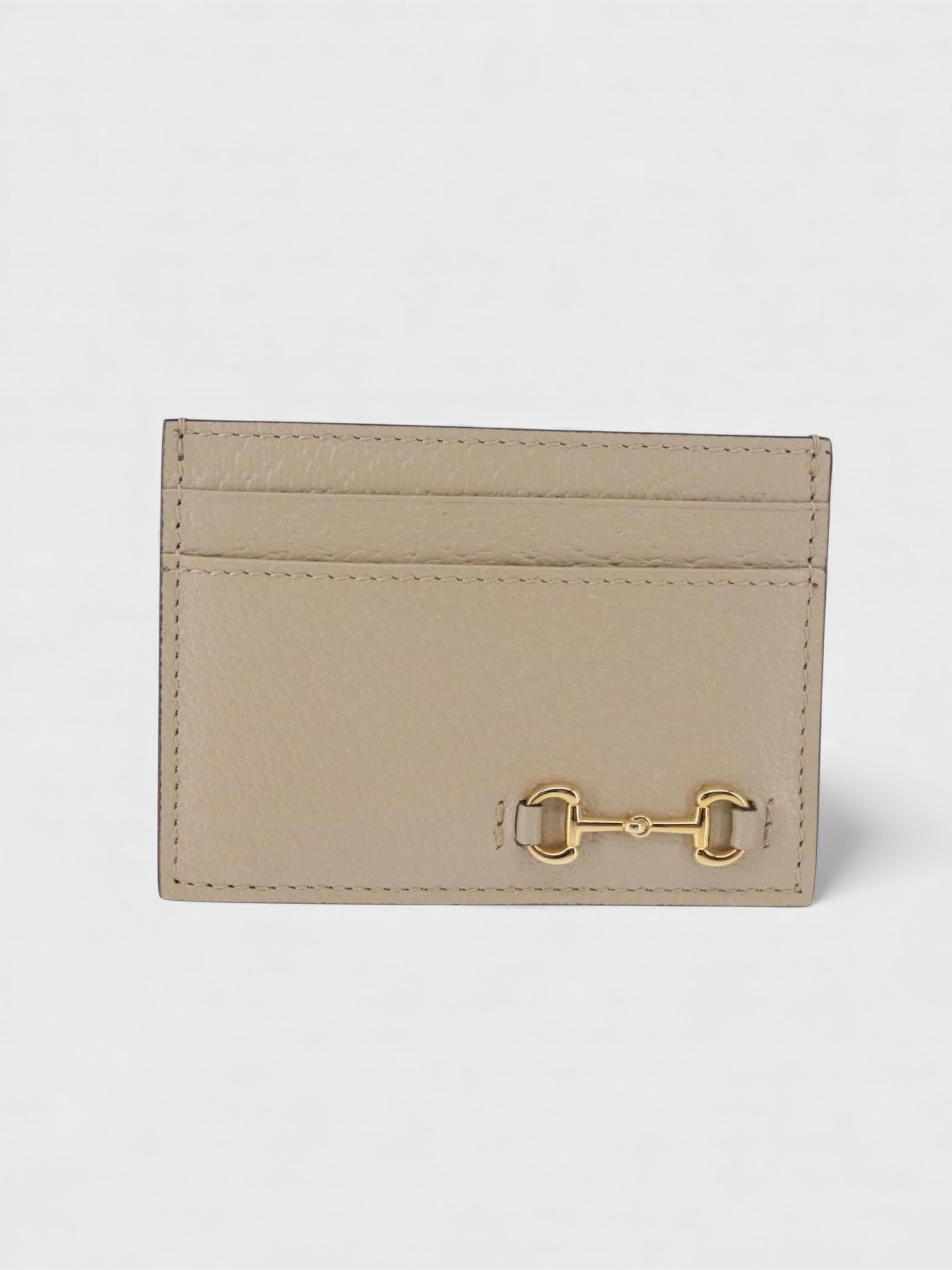 Gucci Horsebit Card Case & Playing Cards Set Silver