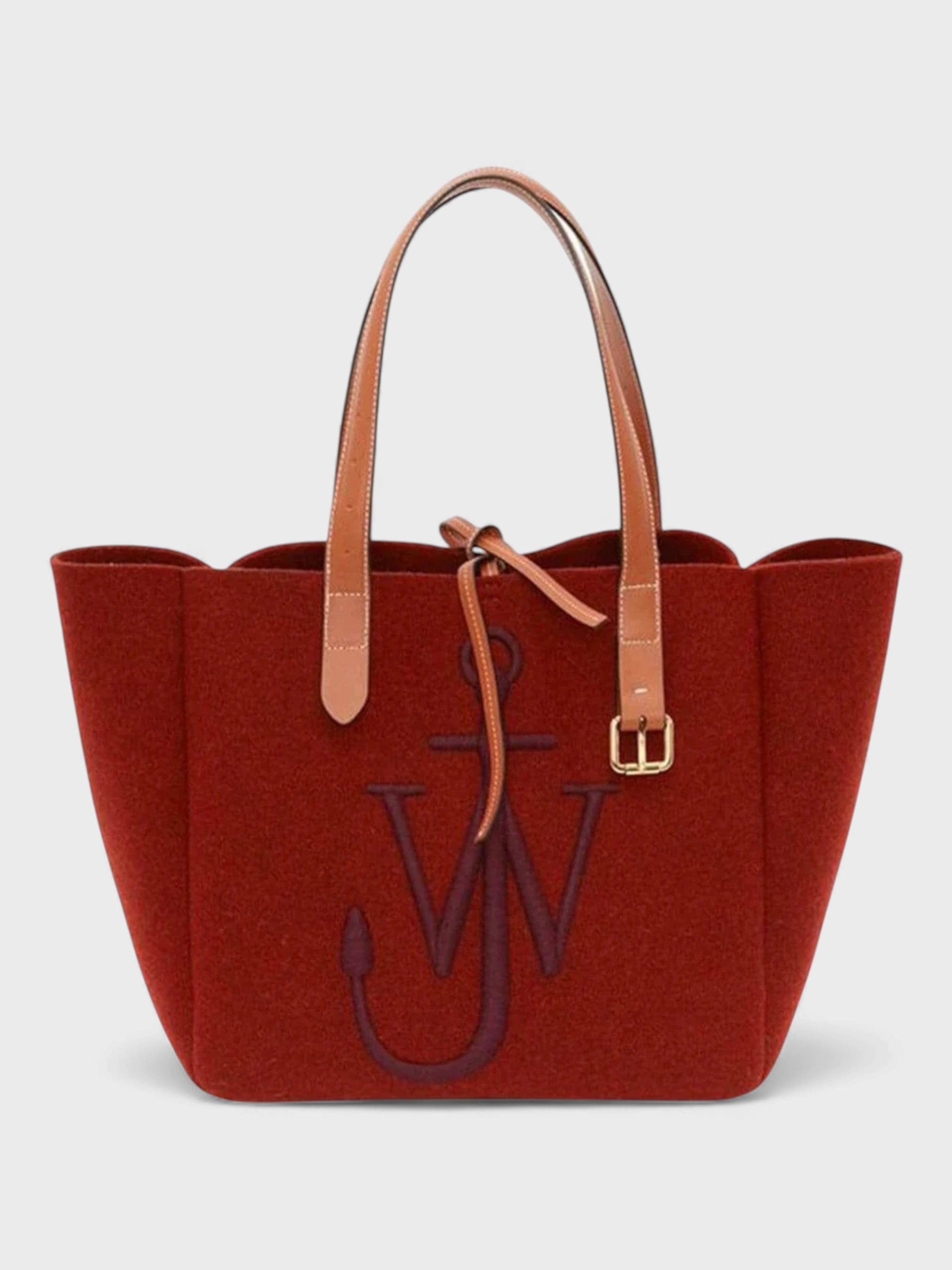 J.W. Anderson Belt Tote Bag Bordeaux Navy