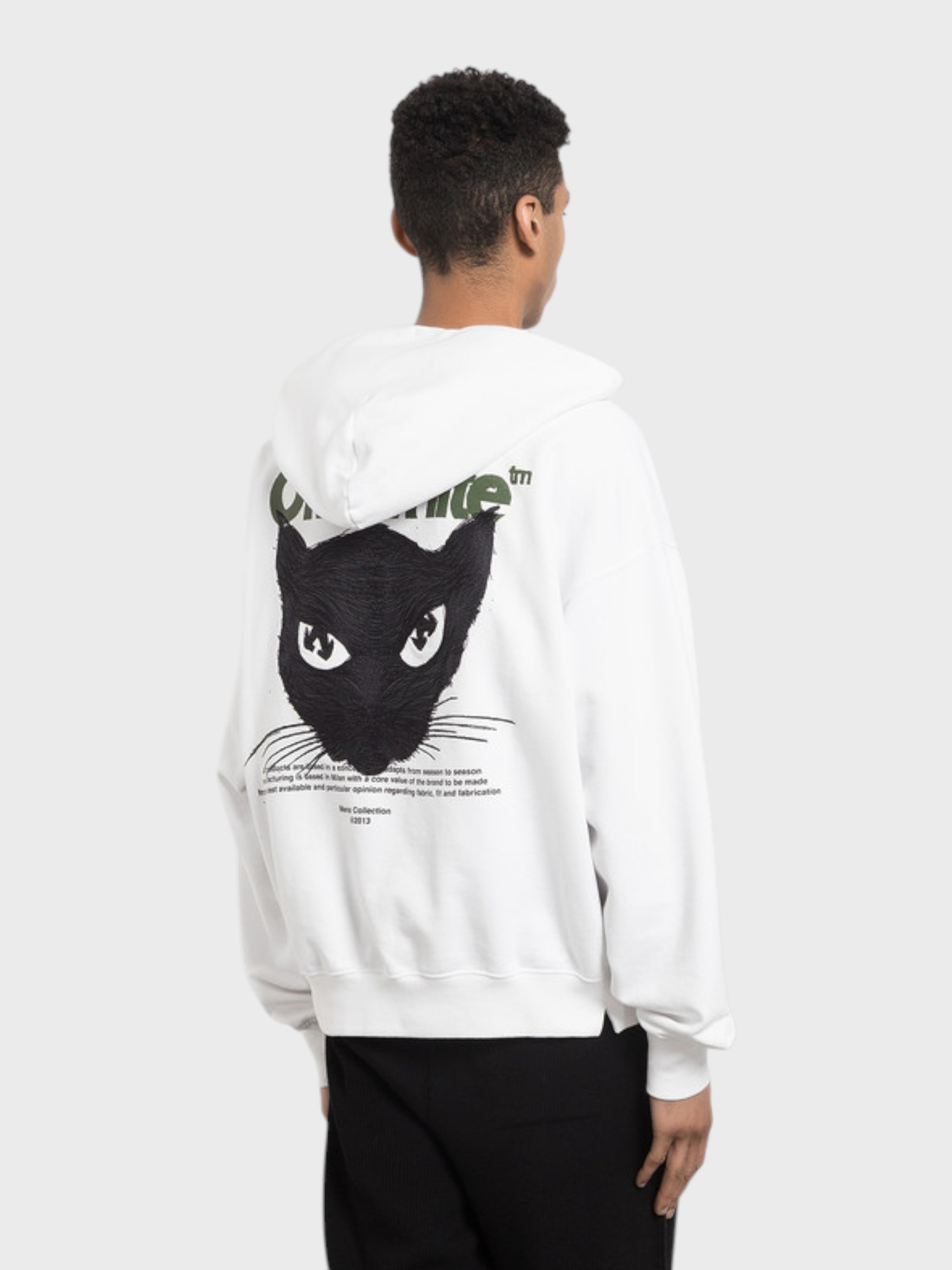 Off-White Cat Skate Hoodie White