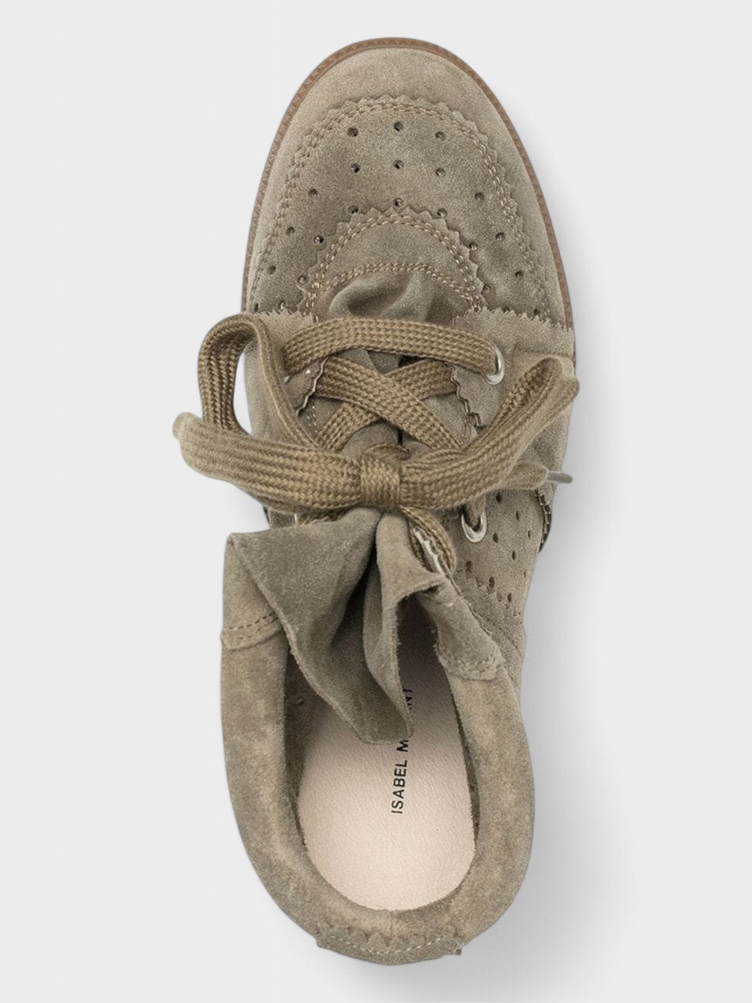 Isabel Marant Bobby Wedge Sneakers Taupe - Supplied FashionIsabel Marant