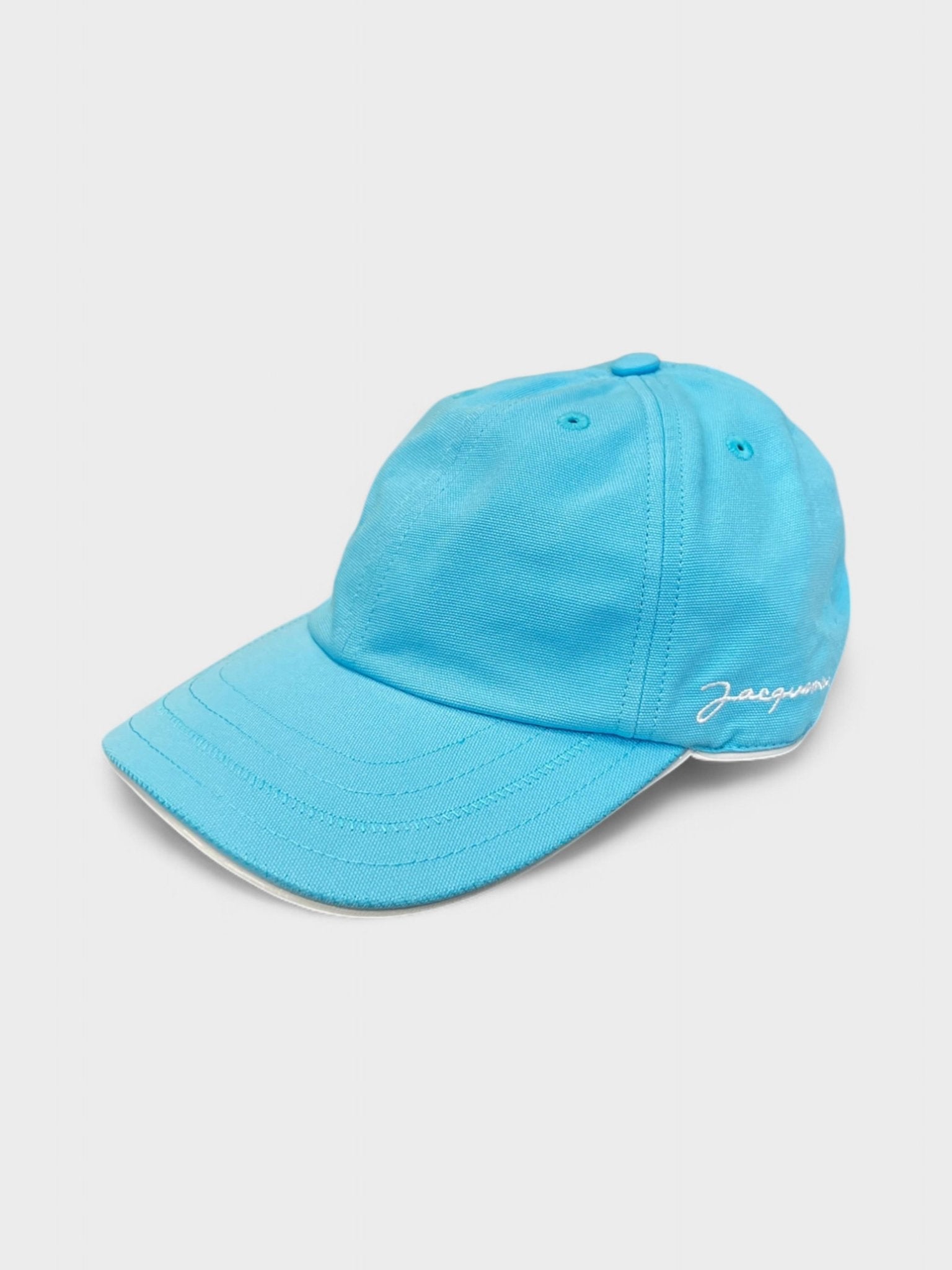Jacquemus La Casquette Bricolo Turquoise Cap - Supplied FashionJACQUEMUS