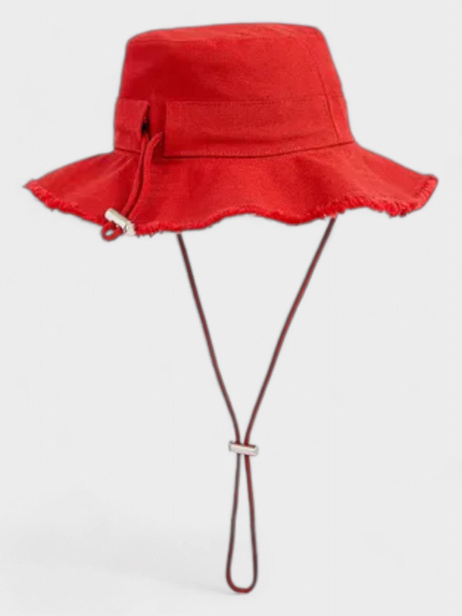 JACQUEMUS Le Bob Artichaut Cotton Bucket Hat Red - Supplied FashionJACQUEMUS