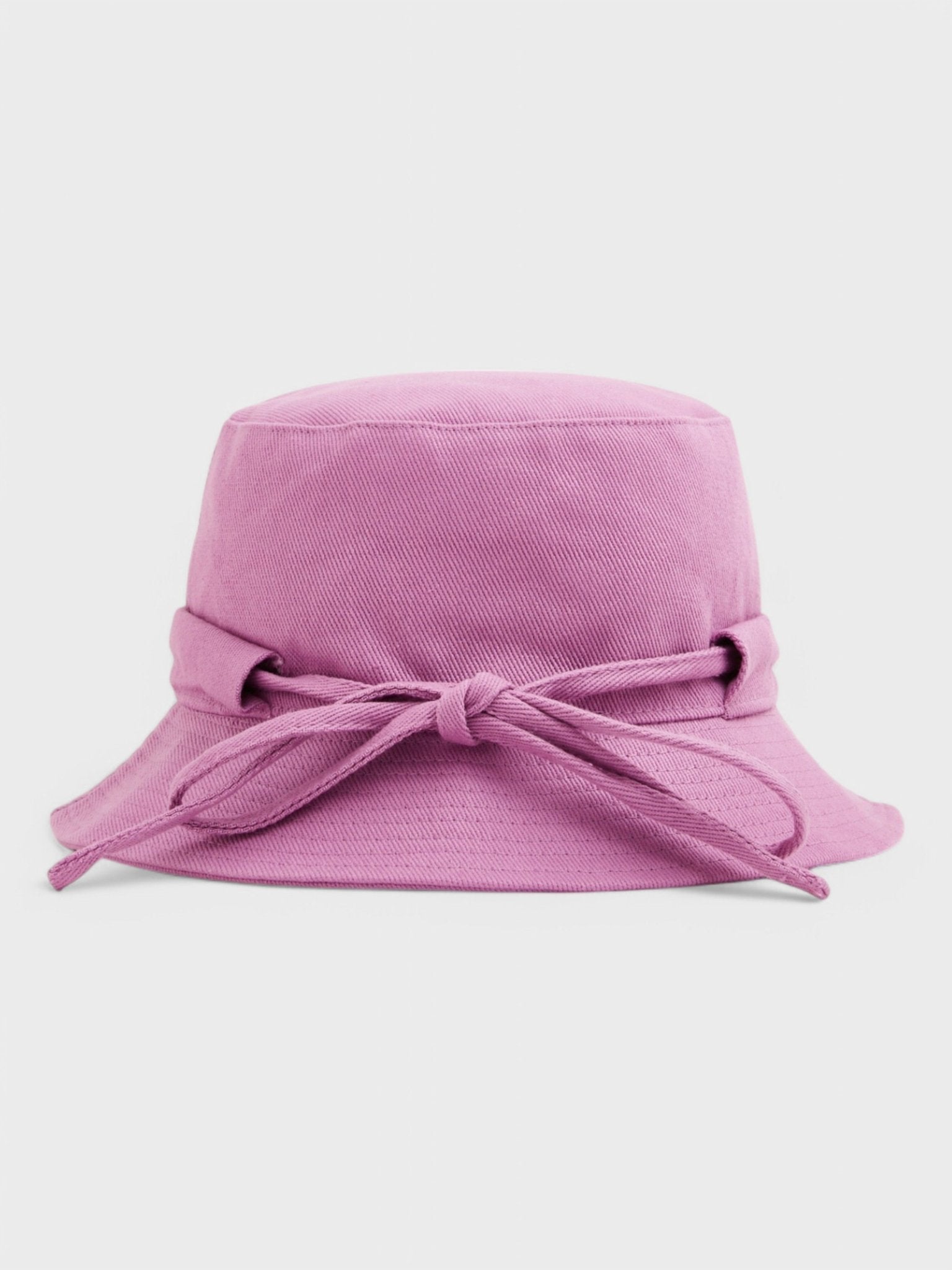 Jacquemus Le Bob Gadjo Bow Knotted Bucket Hat Lilac - Supplied FashionJacquemus