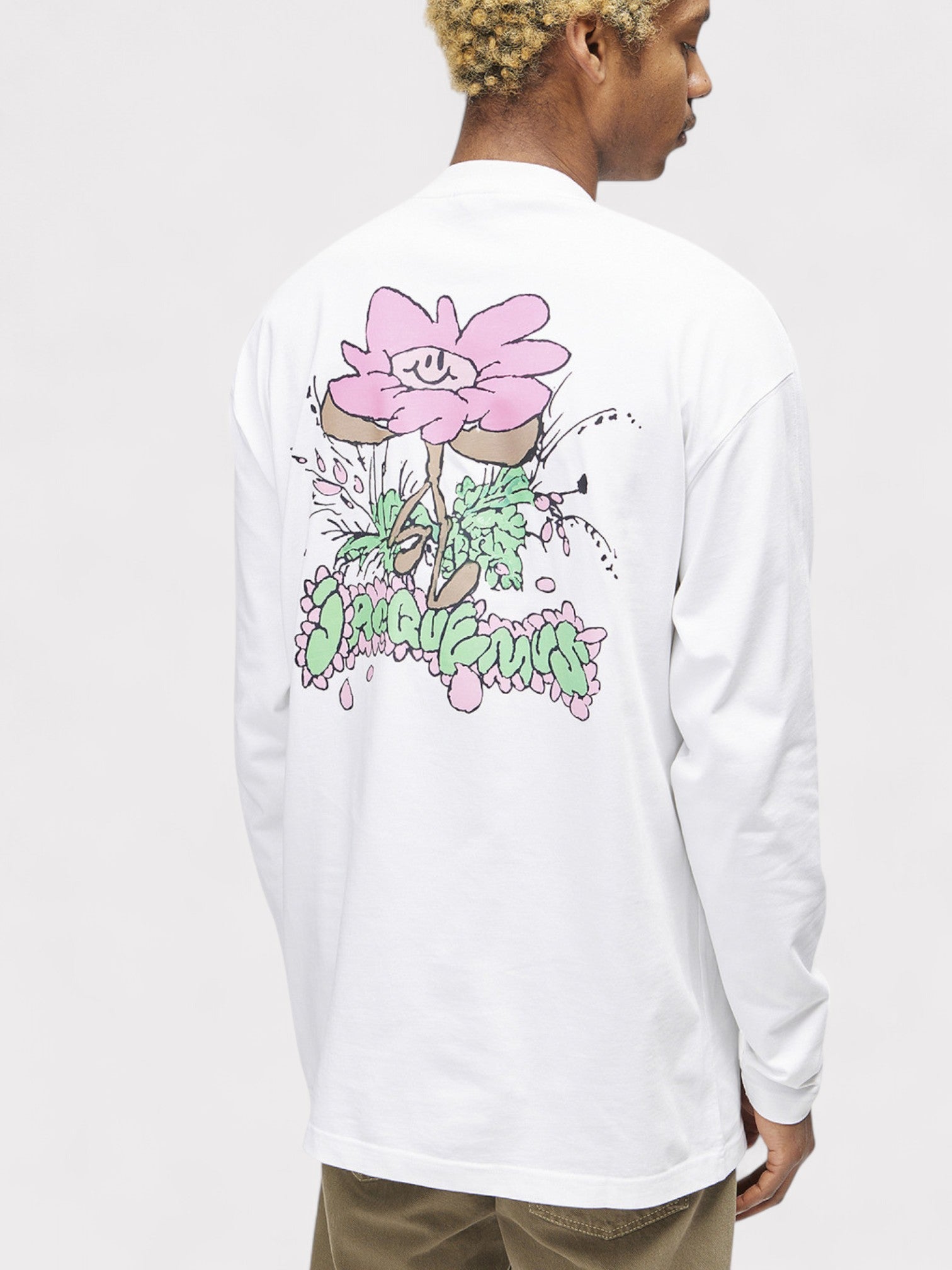 Jacquemus Le T-Shirt Desenho Ml Print Marguerite White - Supplied FashionJACQUEMUS