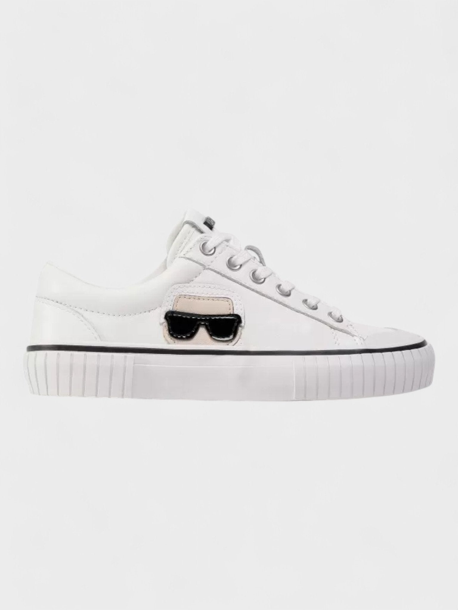 KARL LAGERFELD KAMPUS 2 WHITE LEATHER TRAINERS - Supplied FashionKarl Lagerfeld