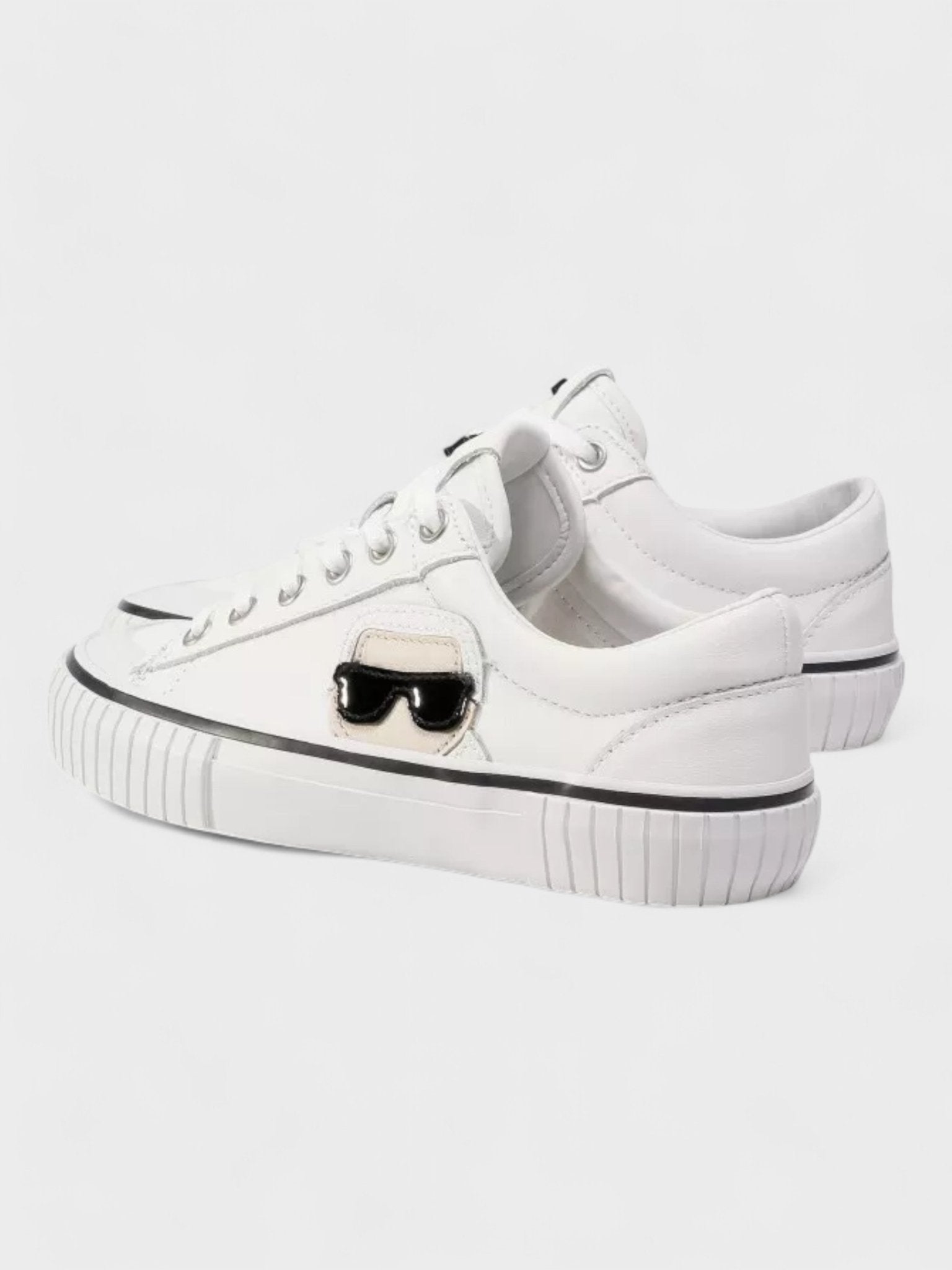 KARL LAGERFELD KAMPUS 2 WHITE LEATHER TRAINERS - Supplied FashionKarl Lagerfeld