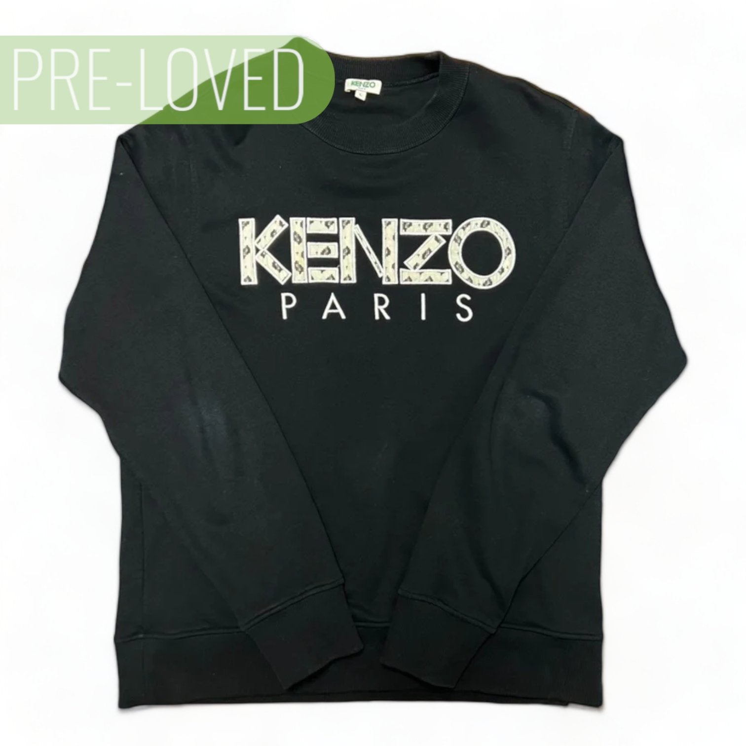 Kenzo Paris Classic Logo Sweatshirt Black L - Supplied LuxuryKenzo