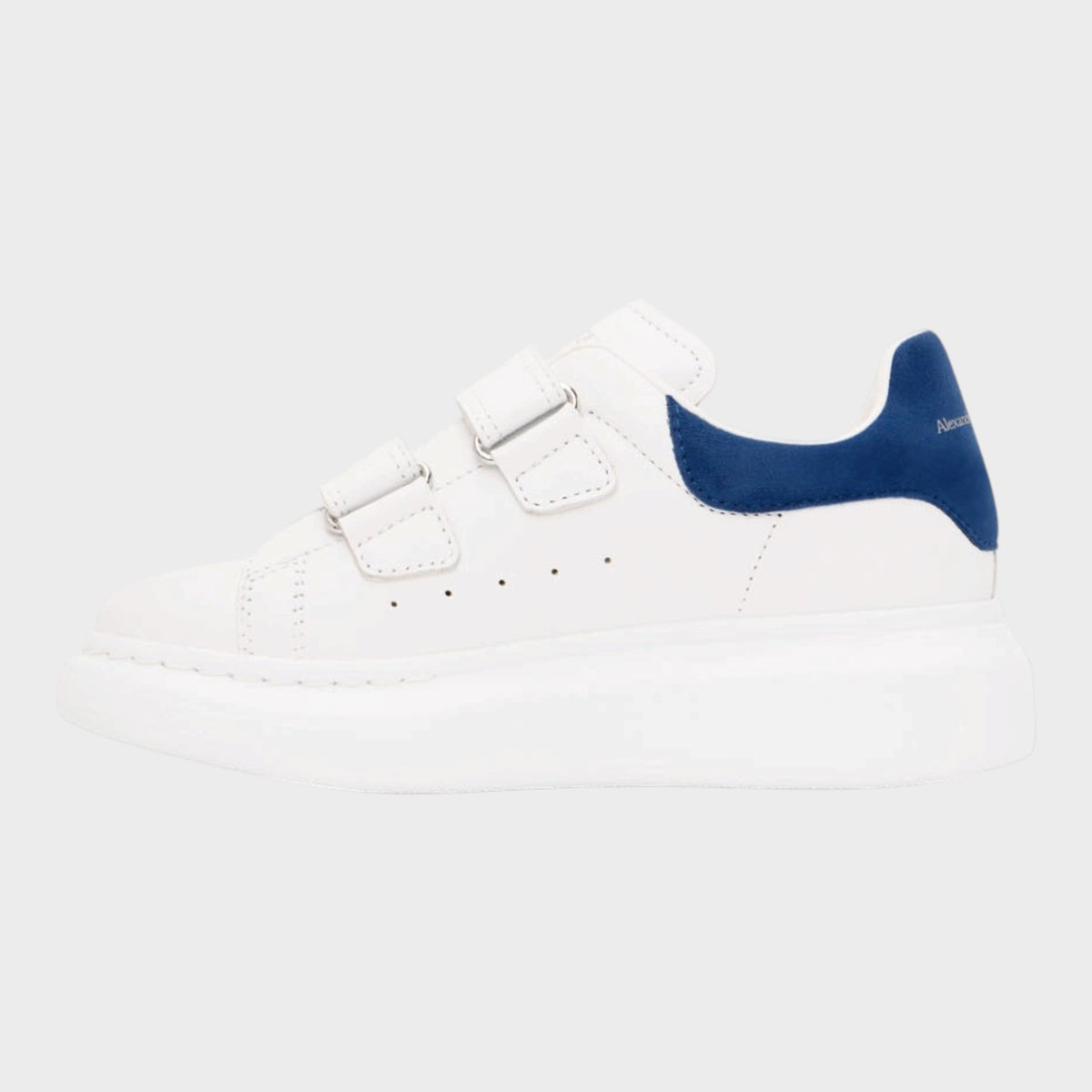 Oversized Velcro Sneakers Blue White