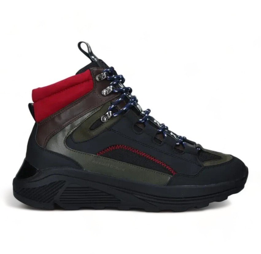 Kurt Geiger KG Loaded Hiker Boot Black Green - Supplied LuxuryKurt Geiger