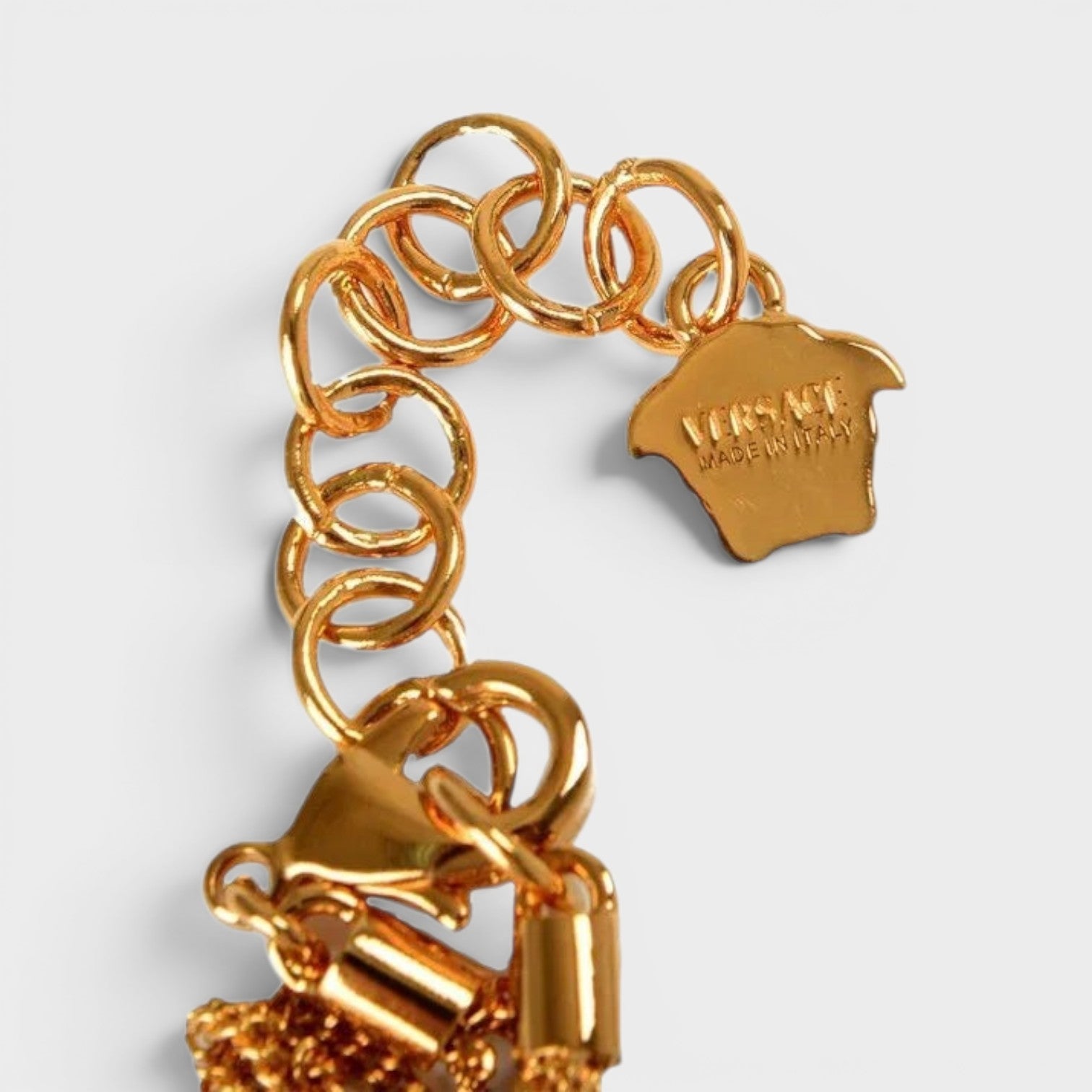 Medusa Head Bracelet Gold Tone