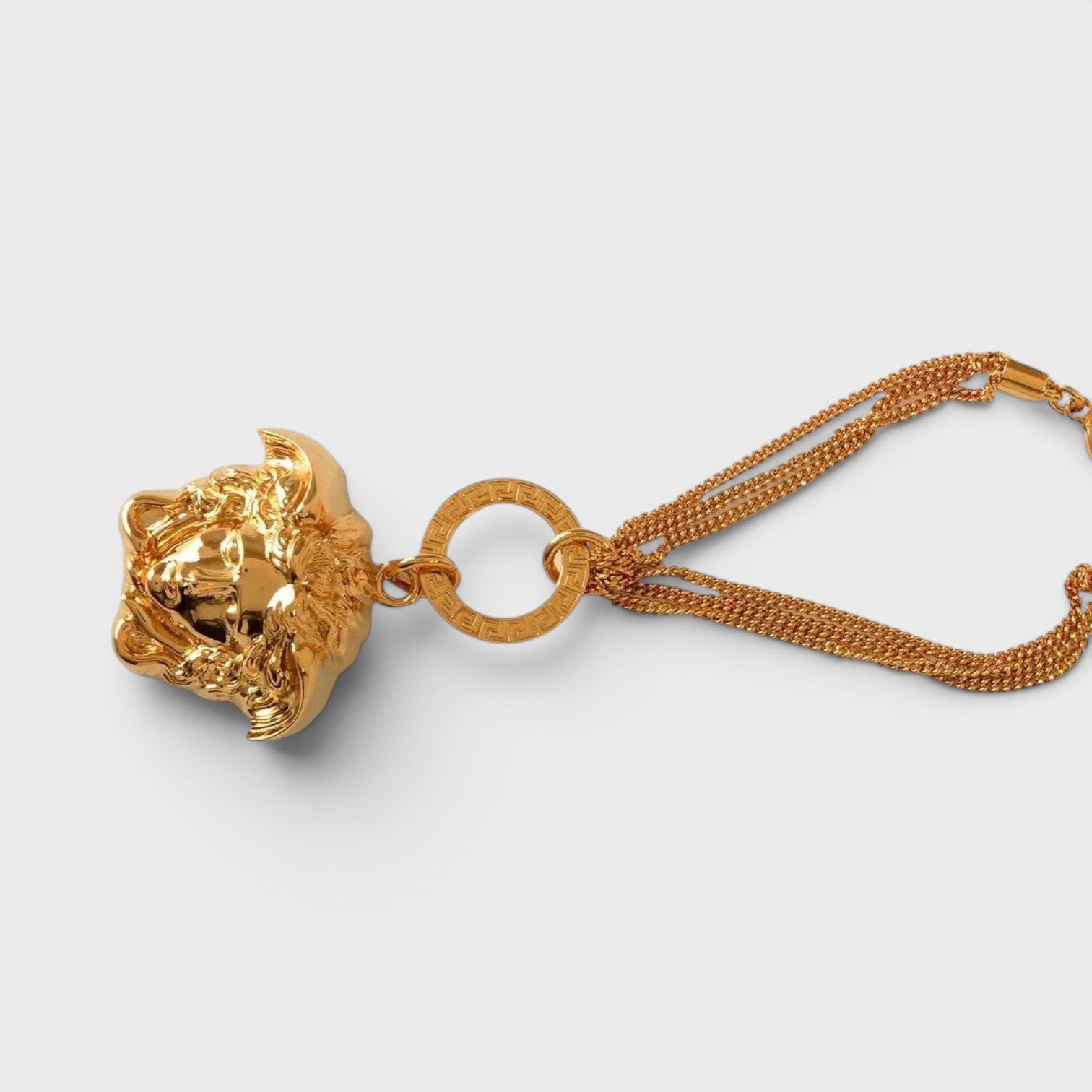 Medusa Head Bracelet Gold Tone