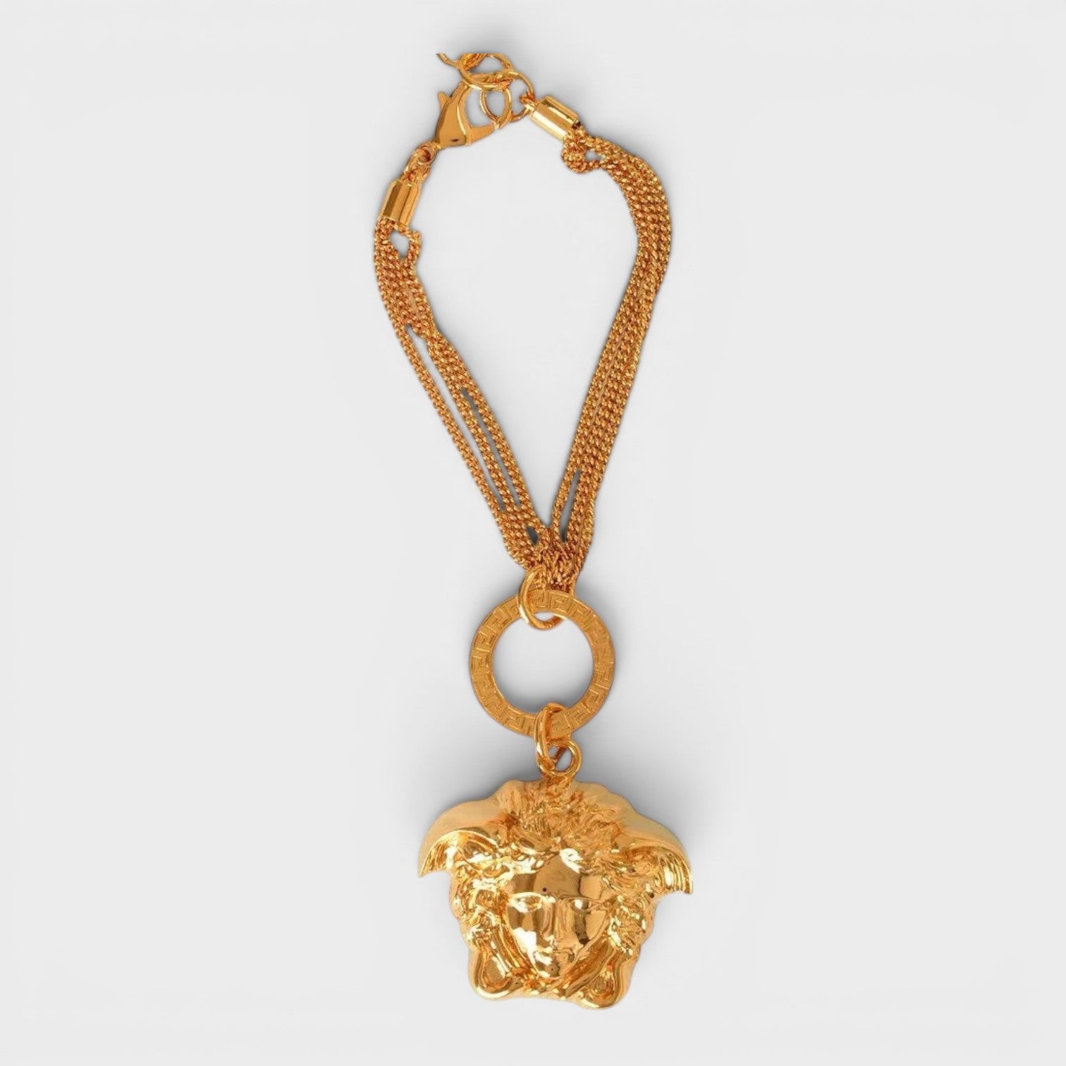 Medusa Head Bracelet Gold Tone