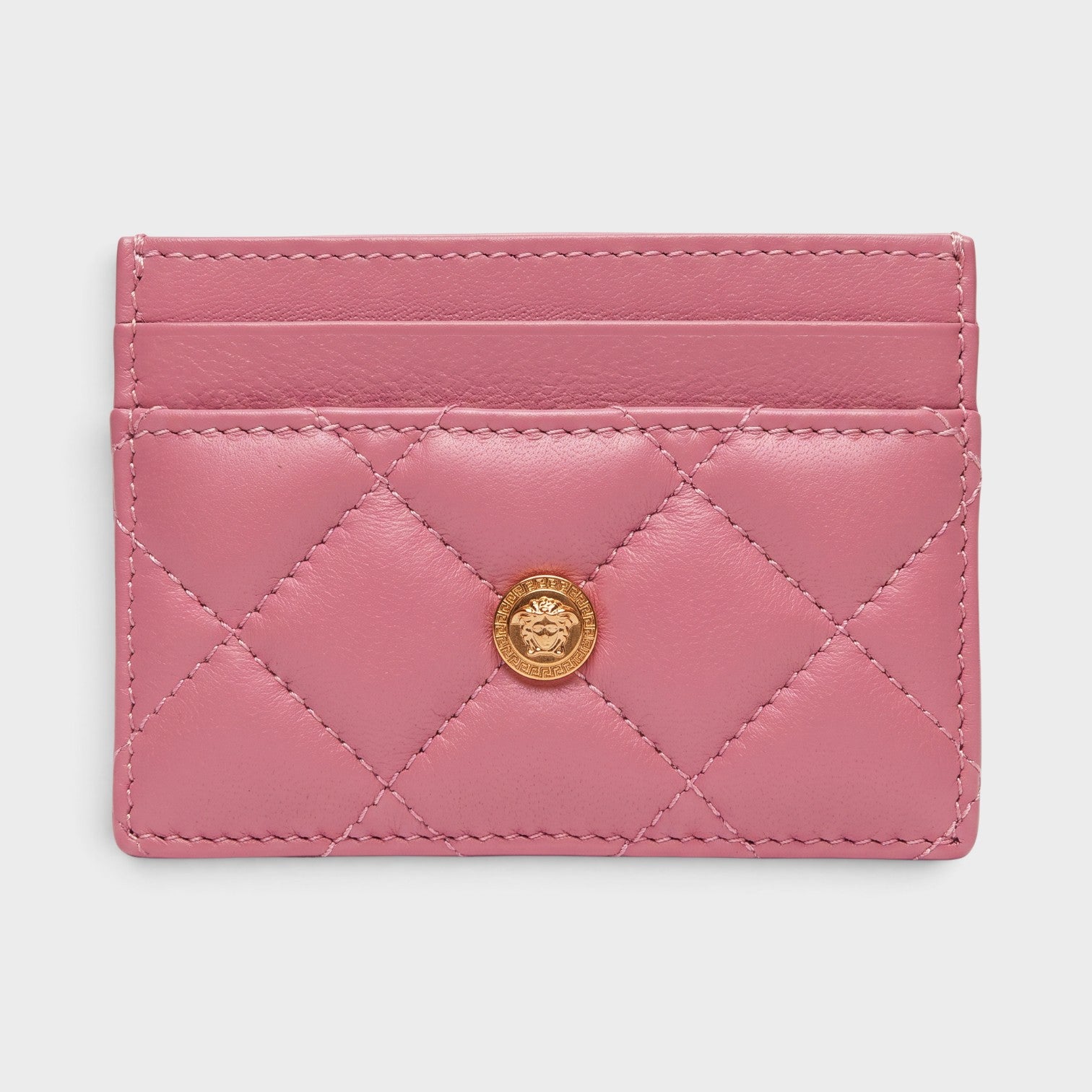 Medusa Card Case Quilted Pink